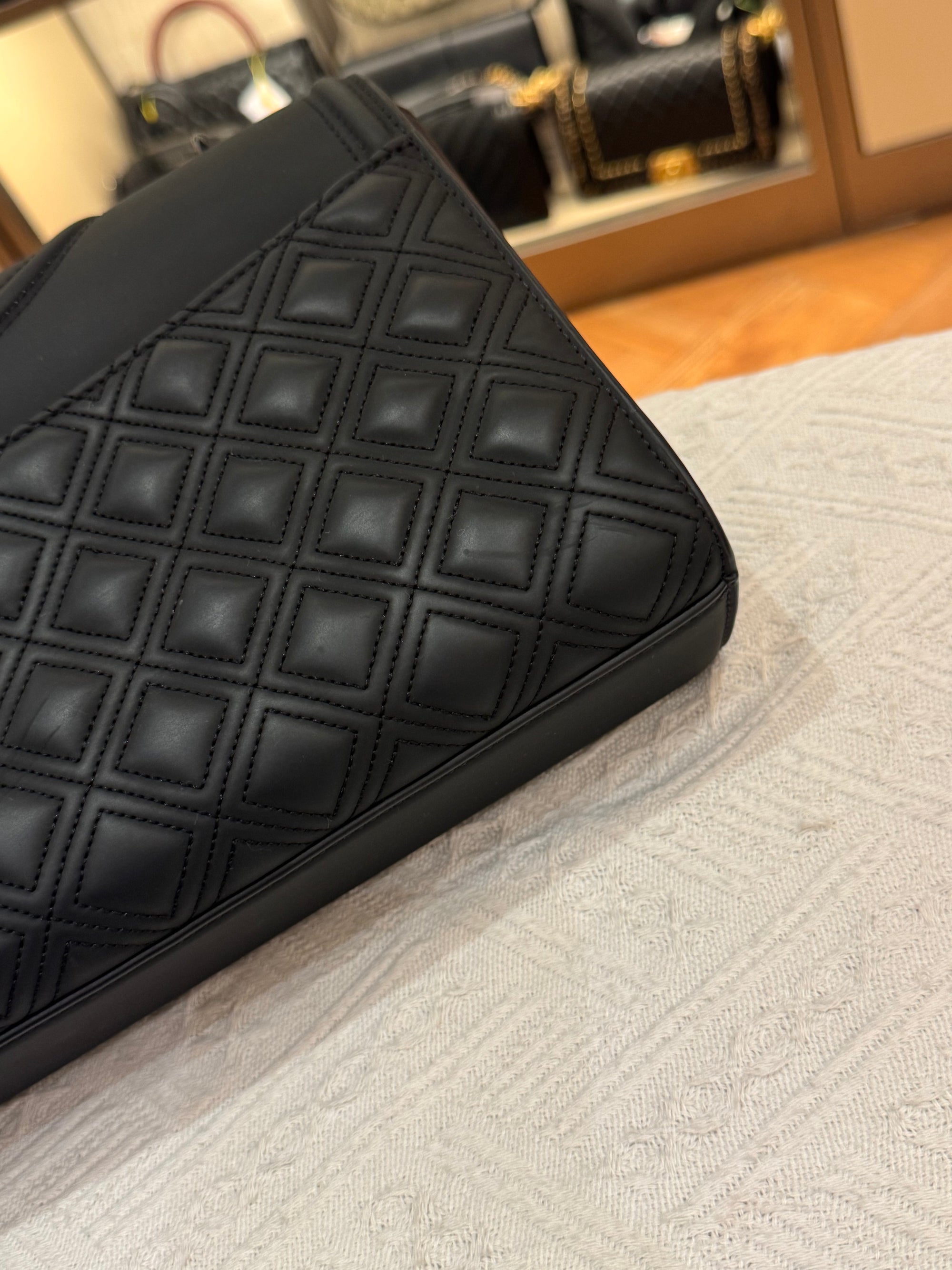 Tory Burch Fleming Medium Matte All Black