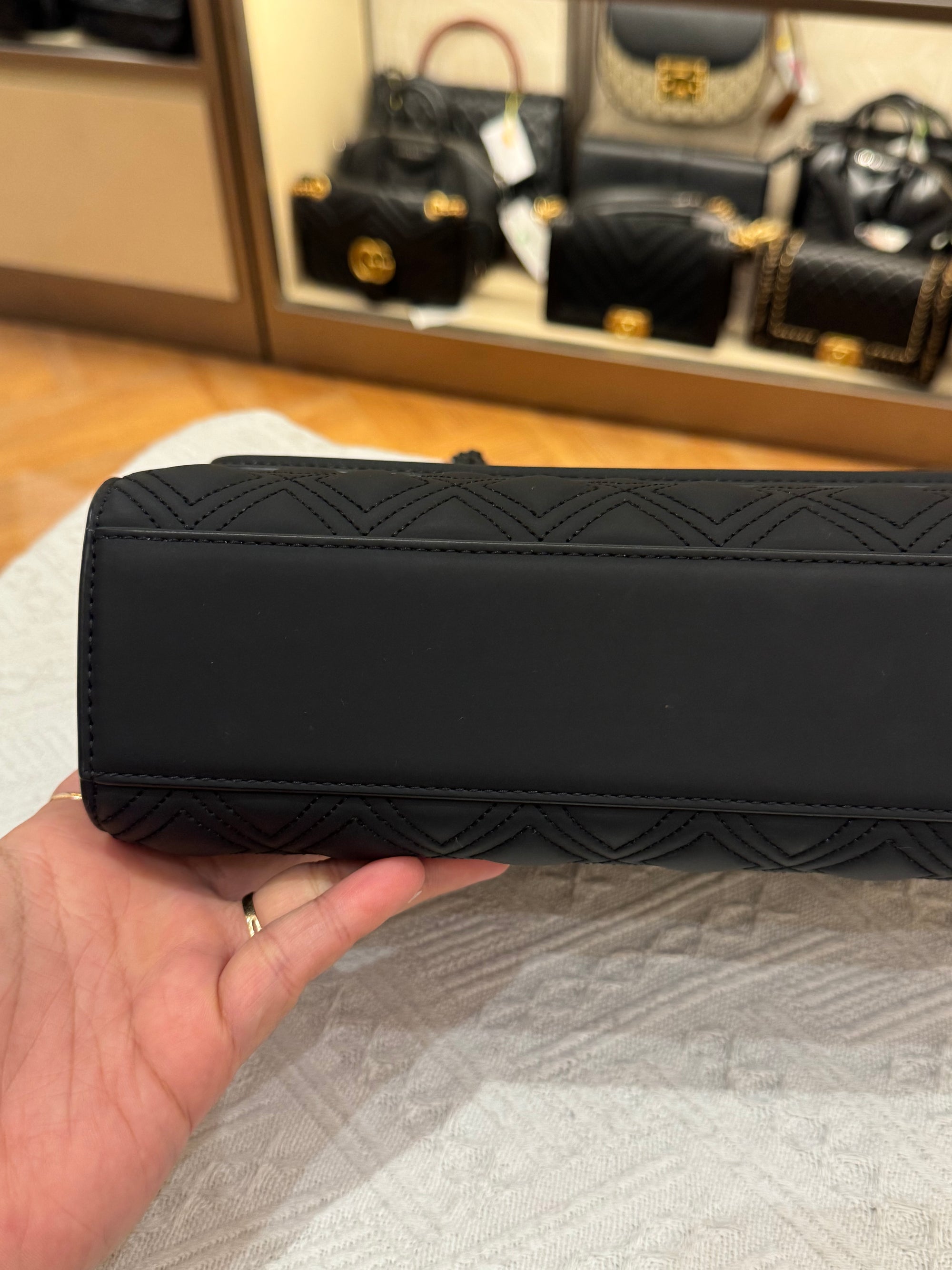 Tory Burch Fleming Medium Matte All Black