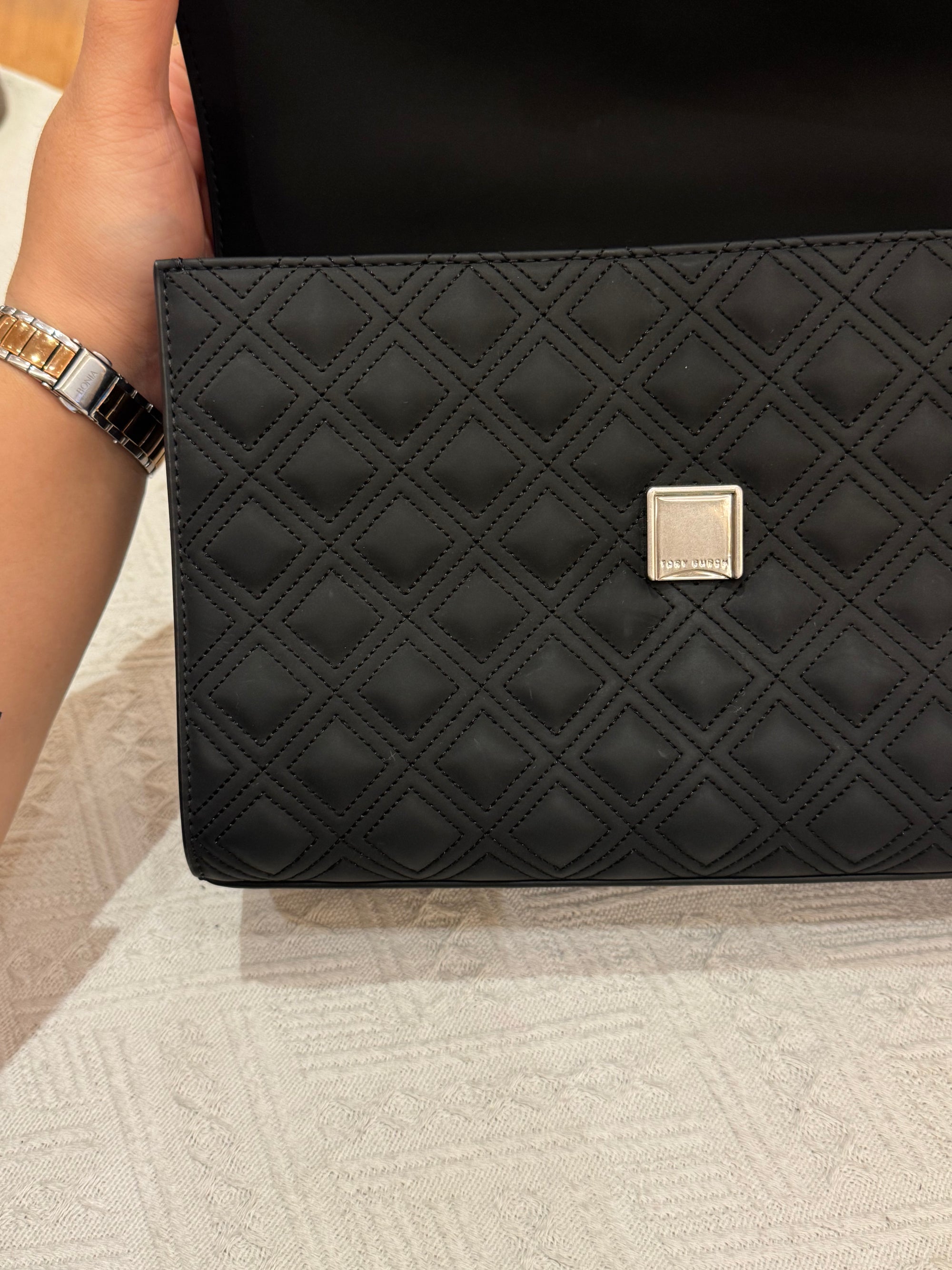 Tory Burch Fleming Medium Matte All Black