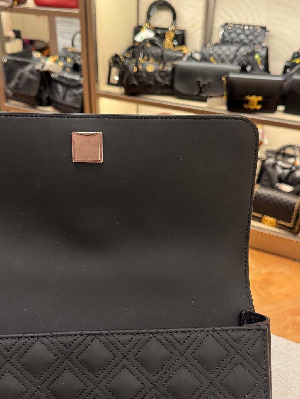 Tory Burch Fleming Medium Matte All Black