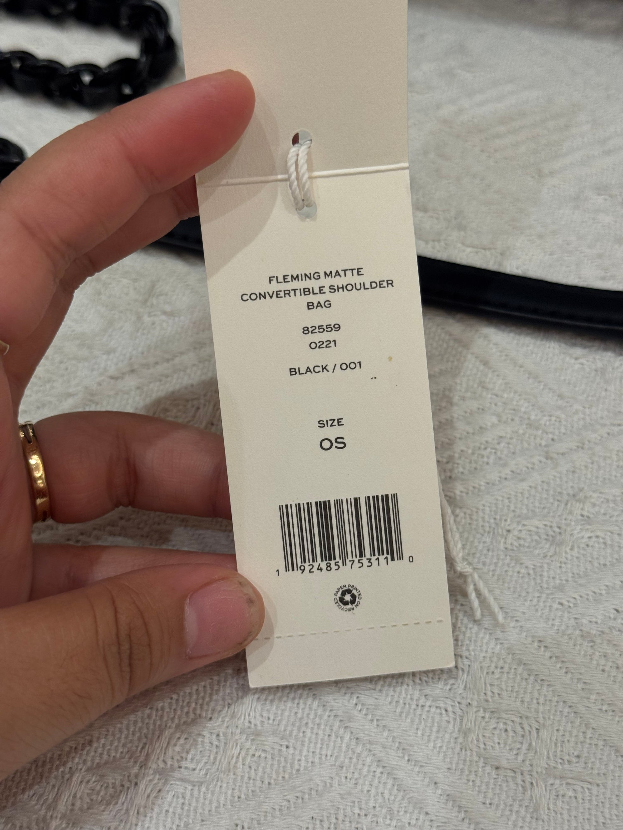 Tory Burch Fleming Medium Matte All Black