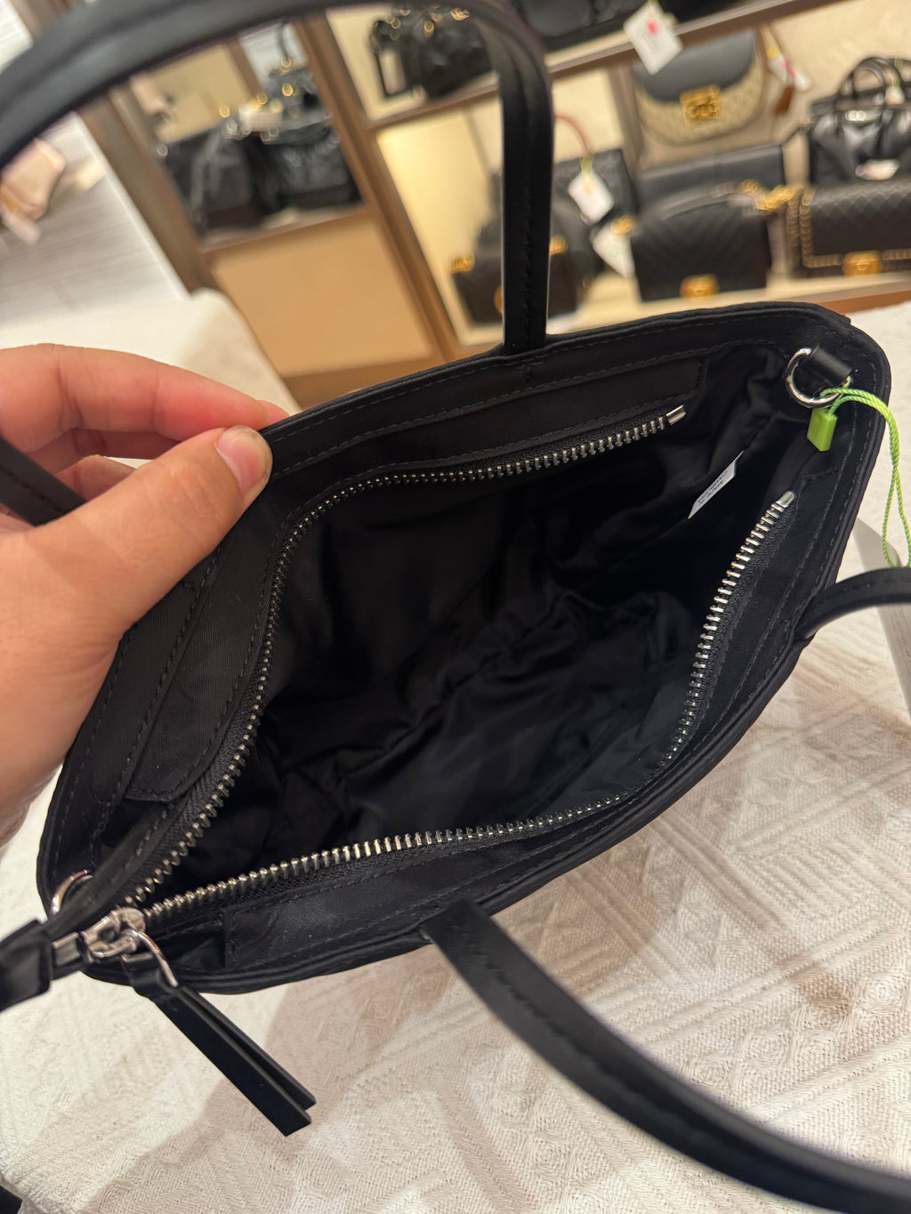 Tory Burch Mini Nylon Tote Black