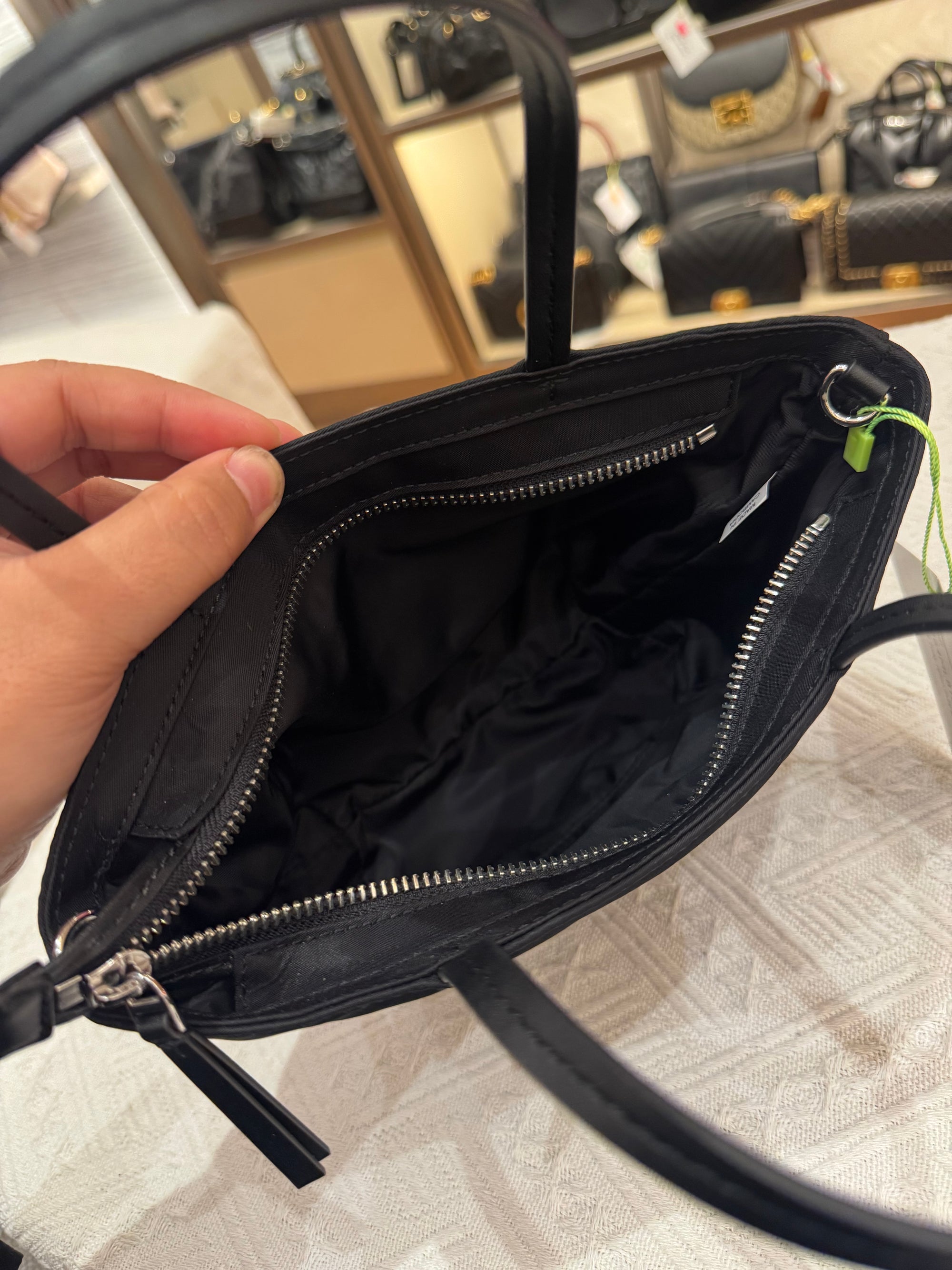 Tory Burch Mini Nylon Tote Black