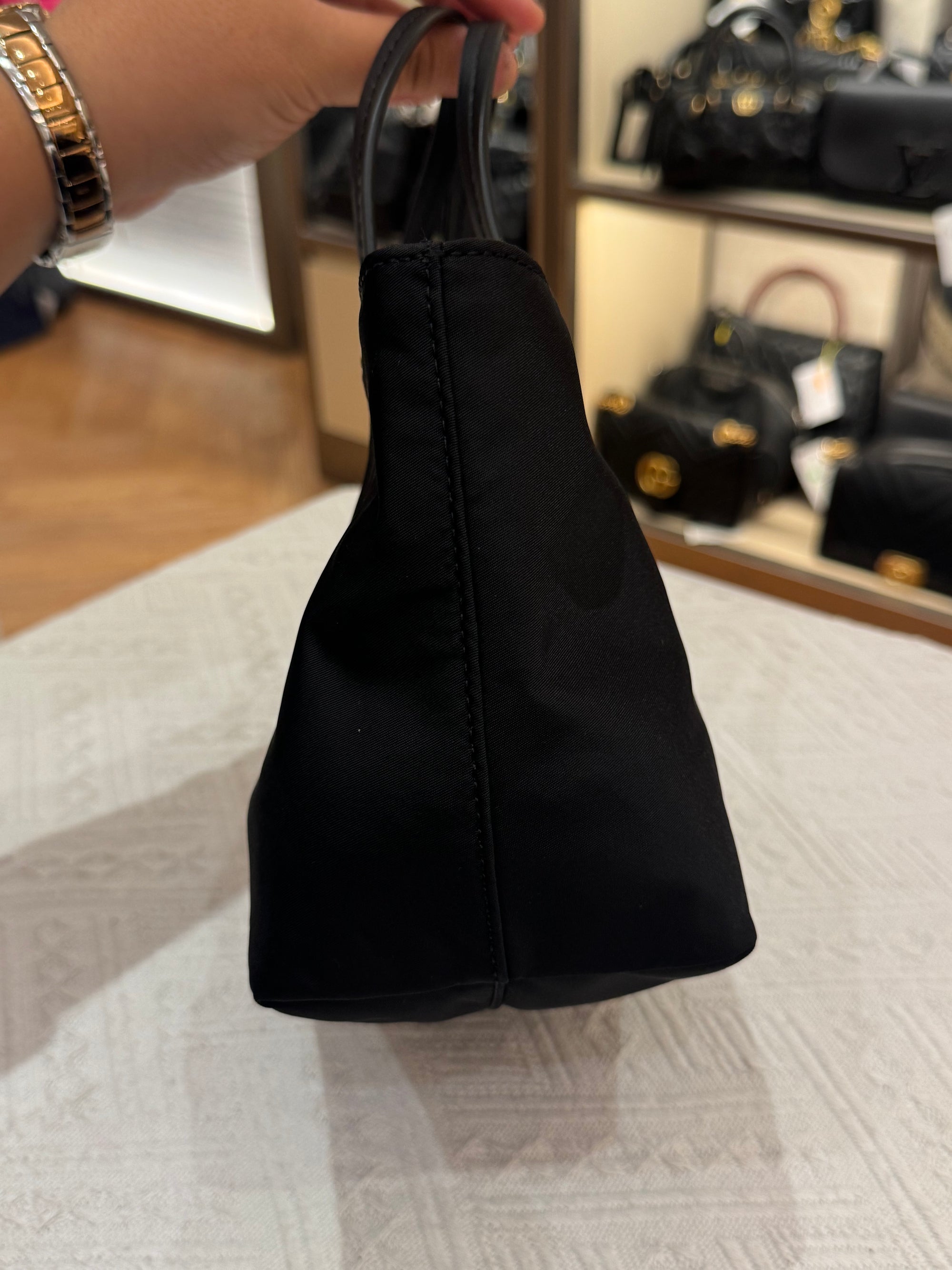 Tory Burch Mini Nylon Tote Black