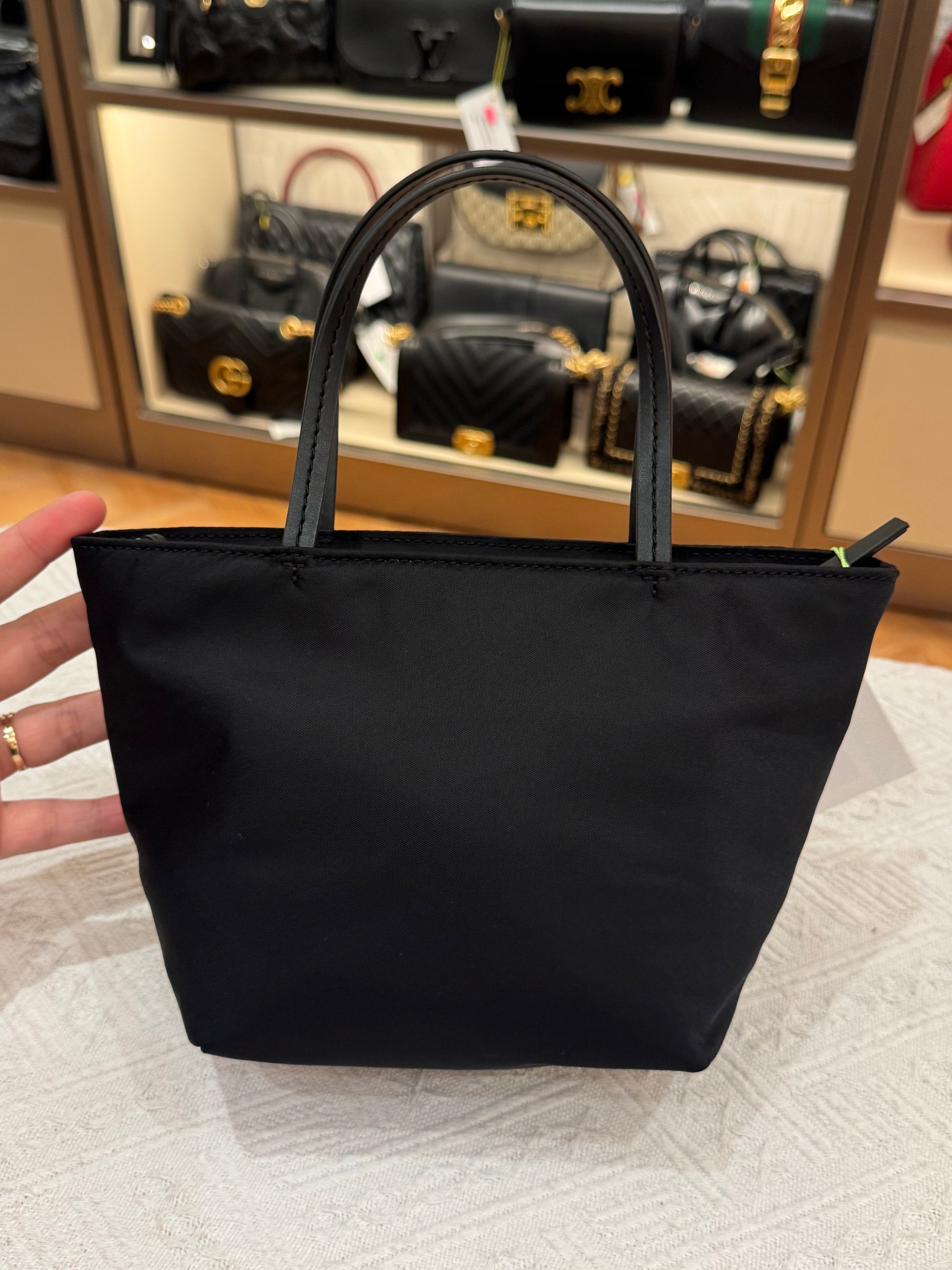 Tory Burch Mini Nylon Tote Black