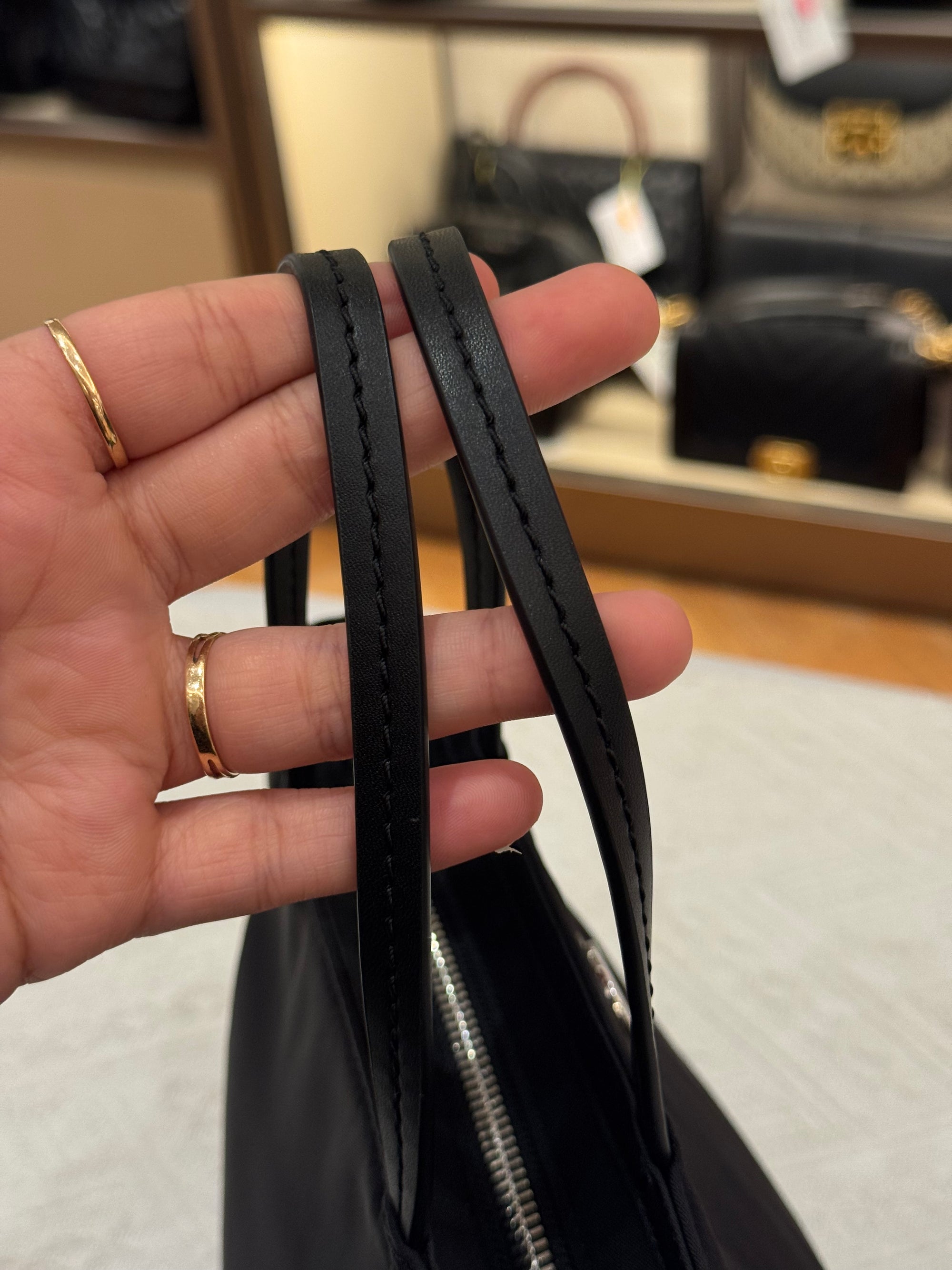 Tory Burch Mini Nylon Tote Black