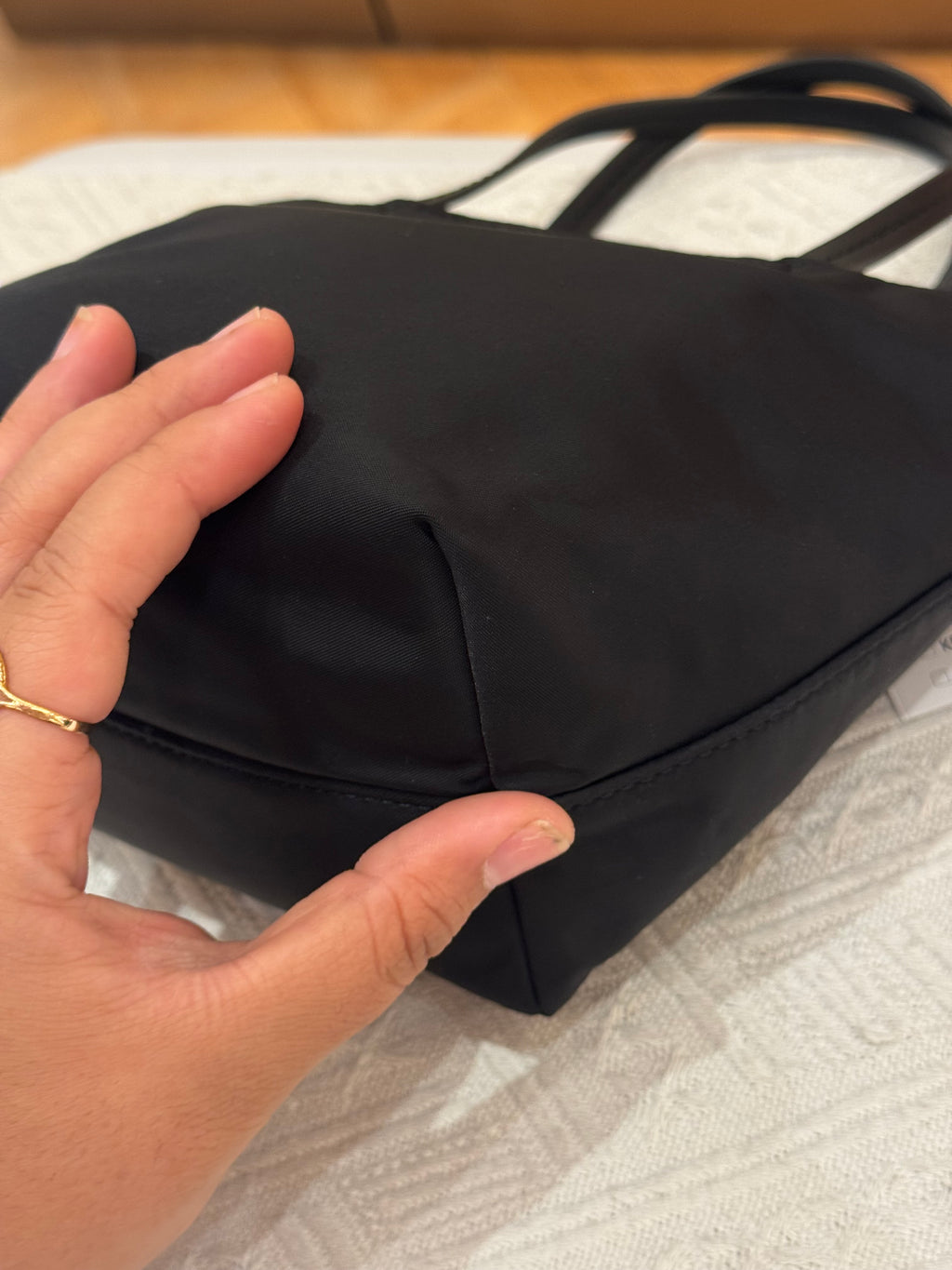 Tory Burch Mini Nylon Tote Black