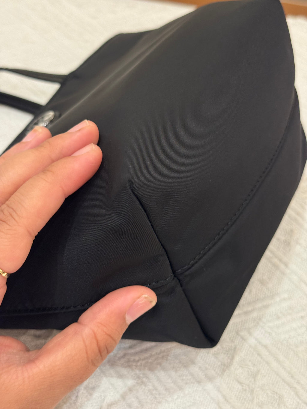 Tory Burch Mini Nylon Tote Black
