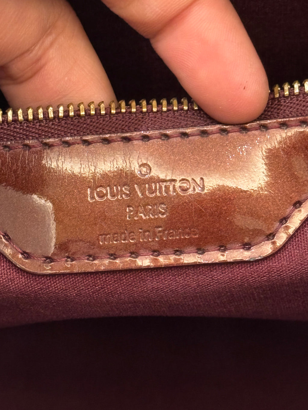 Louis Vuitton Wilshire Vernis Monogram Rouge