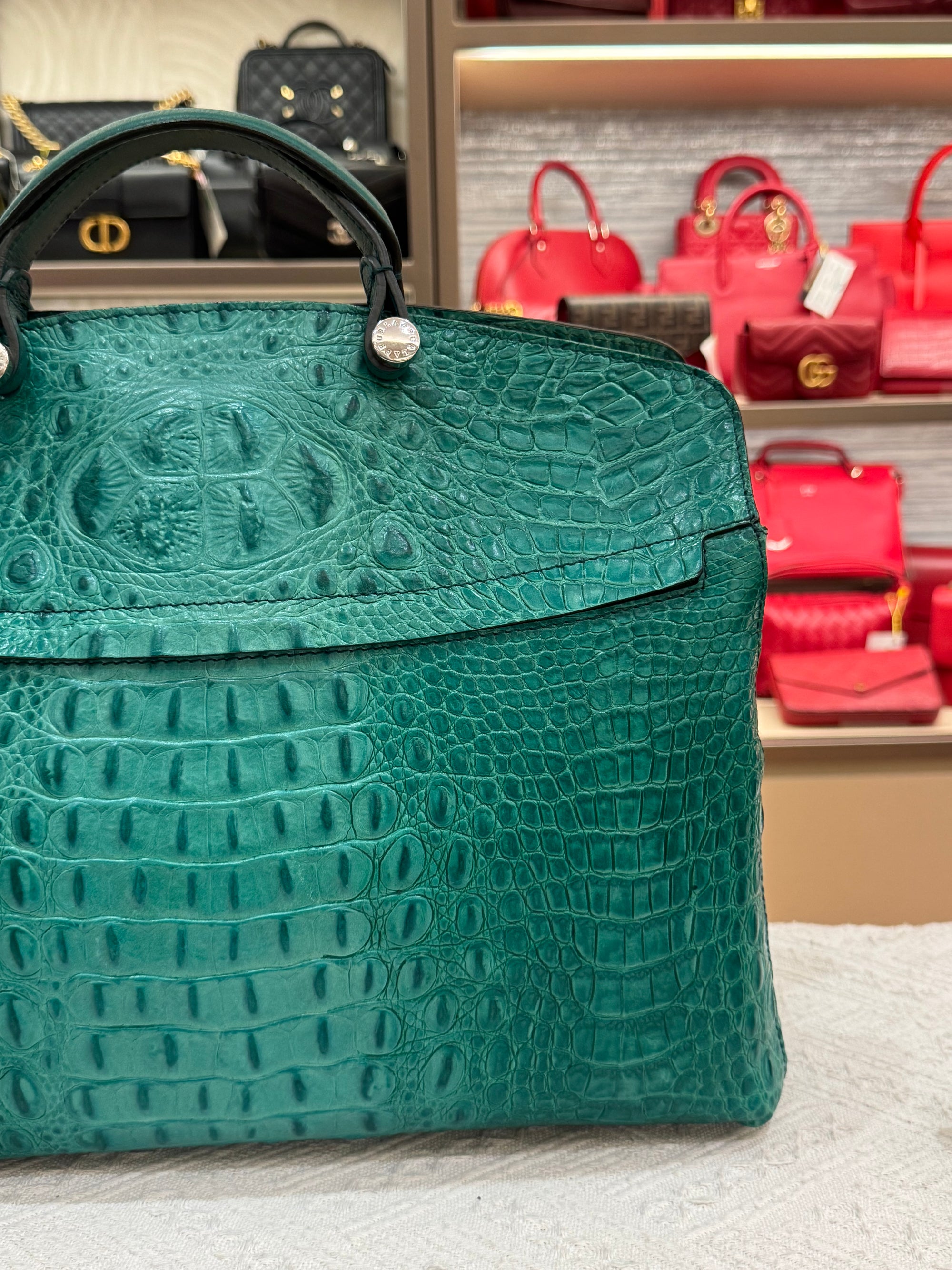 Furla Piper Croco Embossed