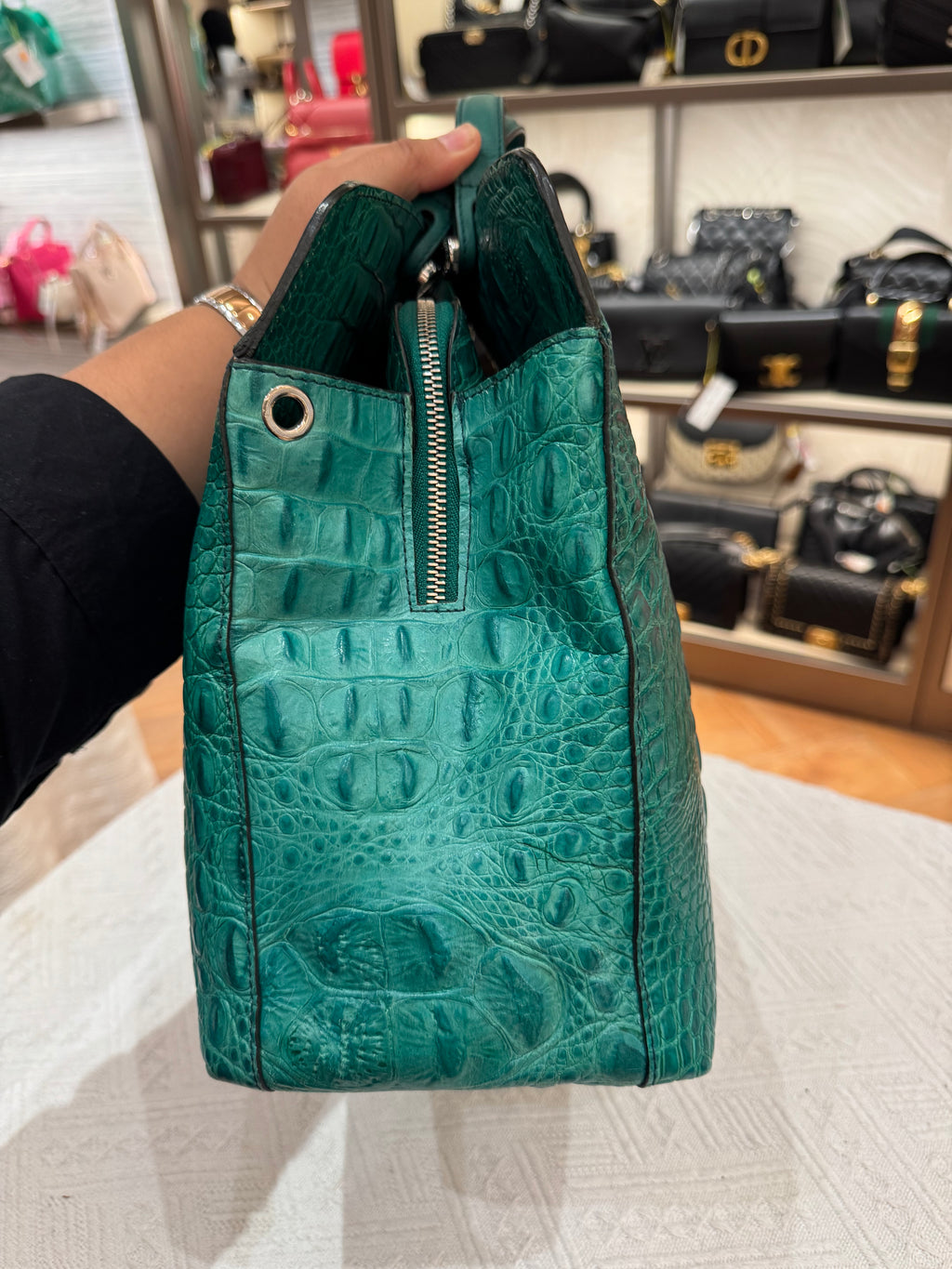 Furla Piper Croco Embossed