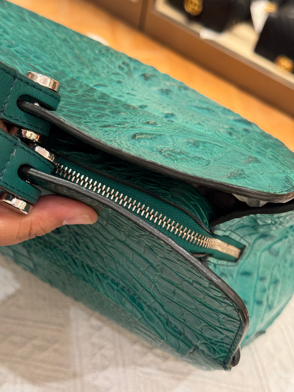 Furla Piper Croco Embossed