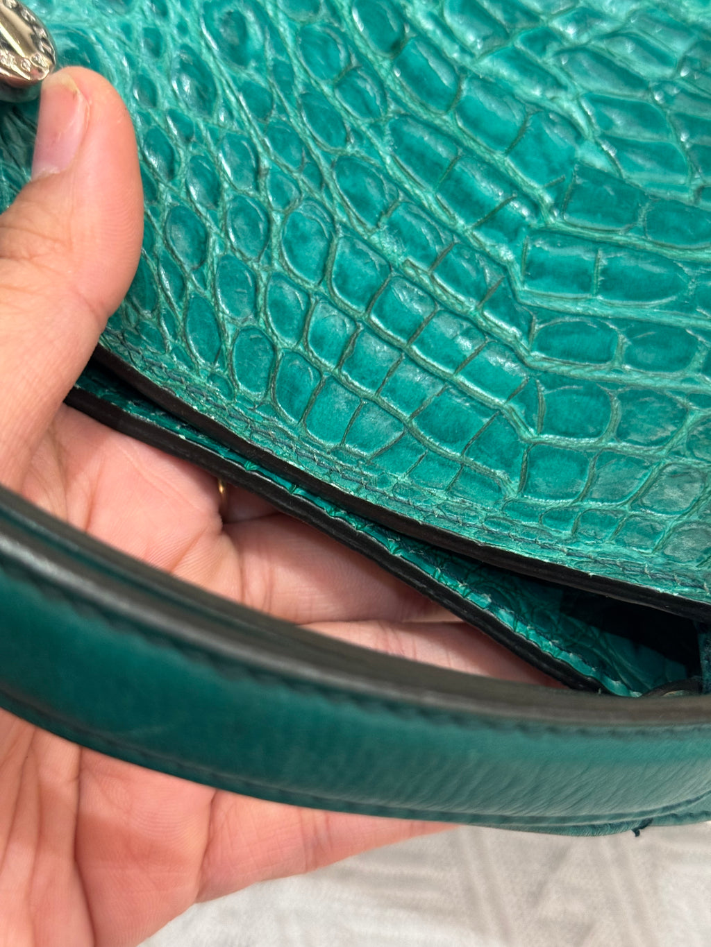 Furla Piper Croco Embossed