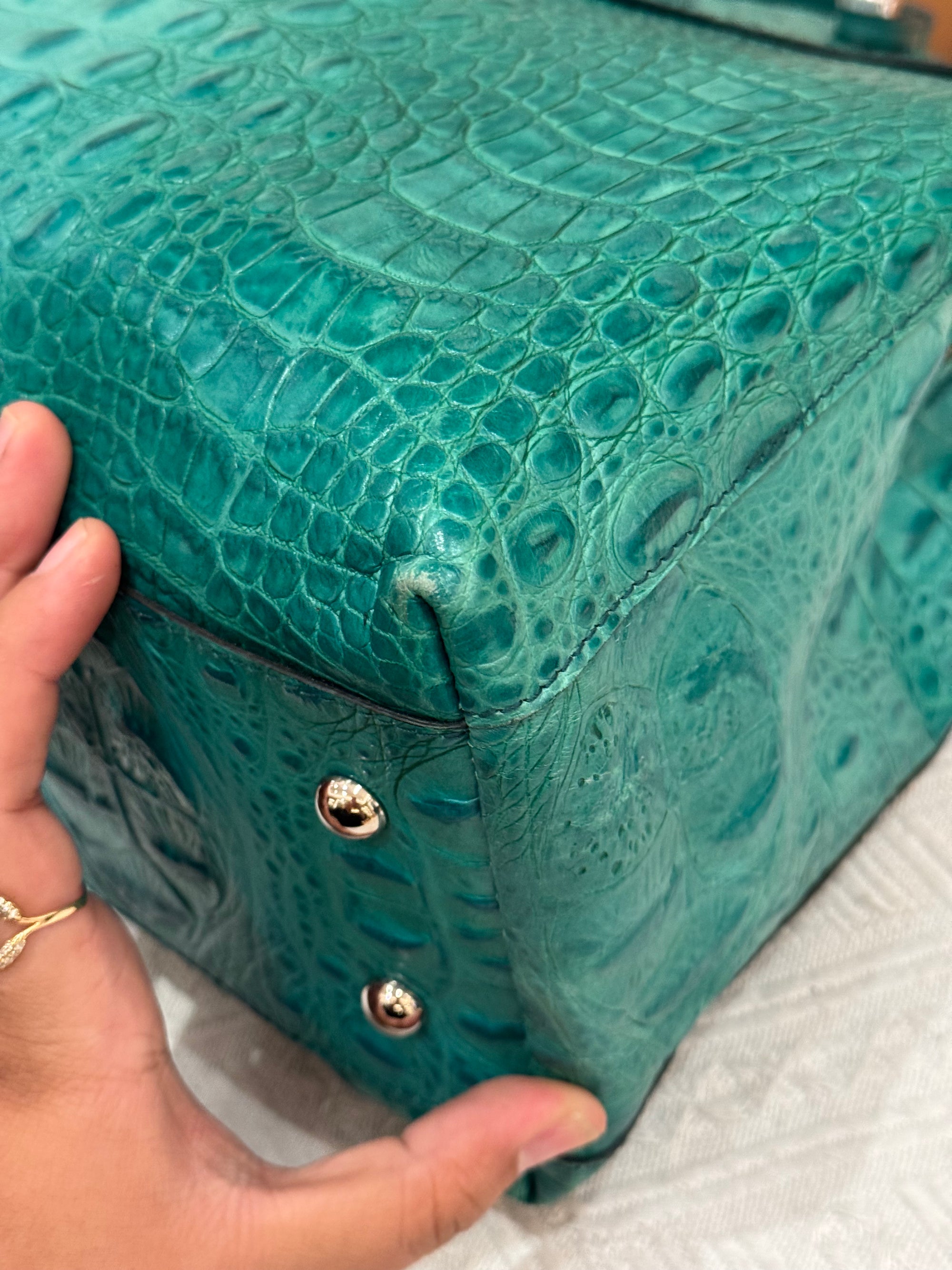 Furla Piper Croco Embossed