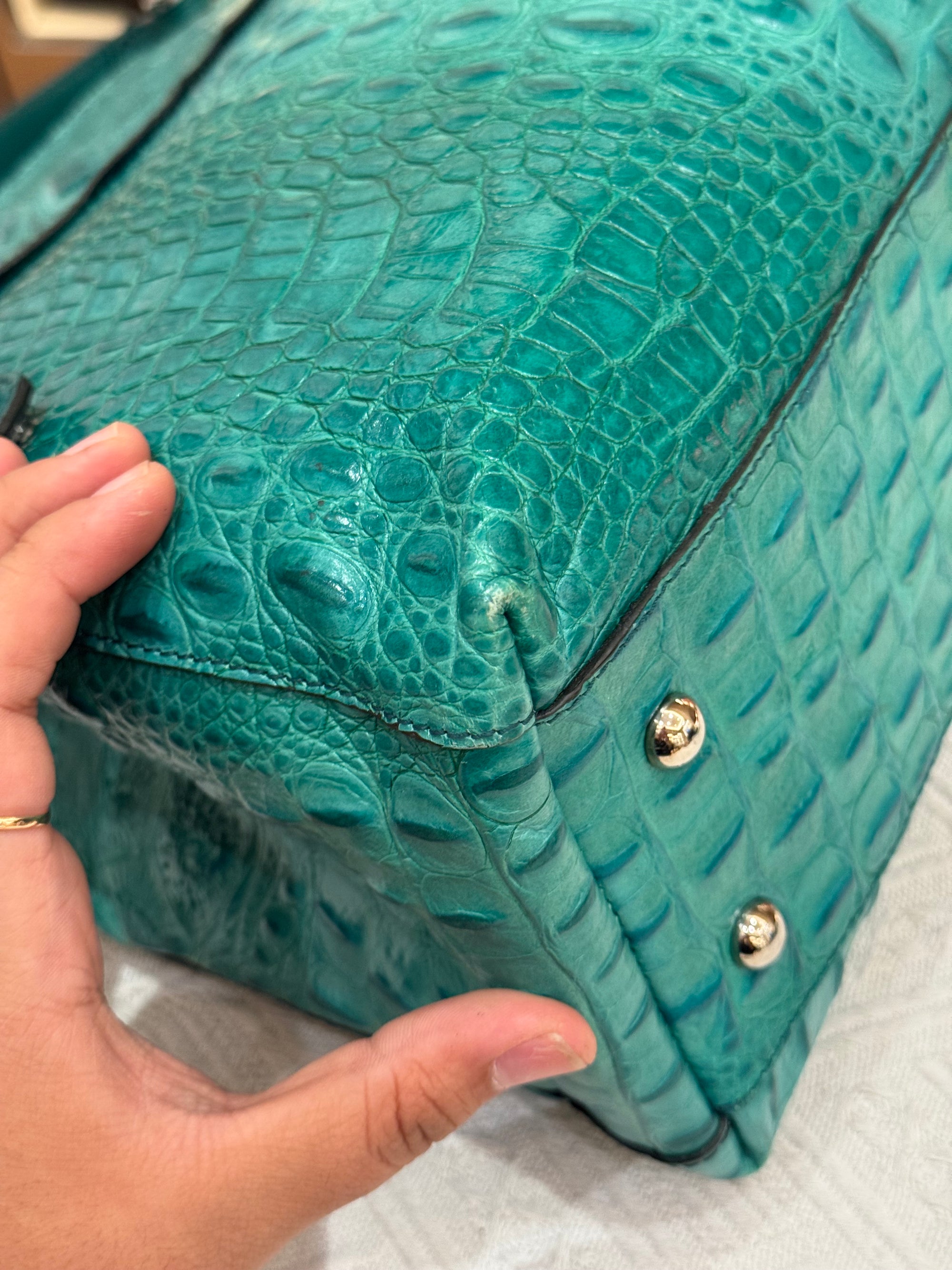 Furla Piper Croco Embossed