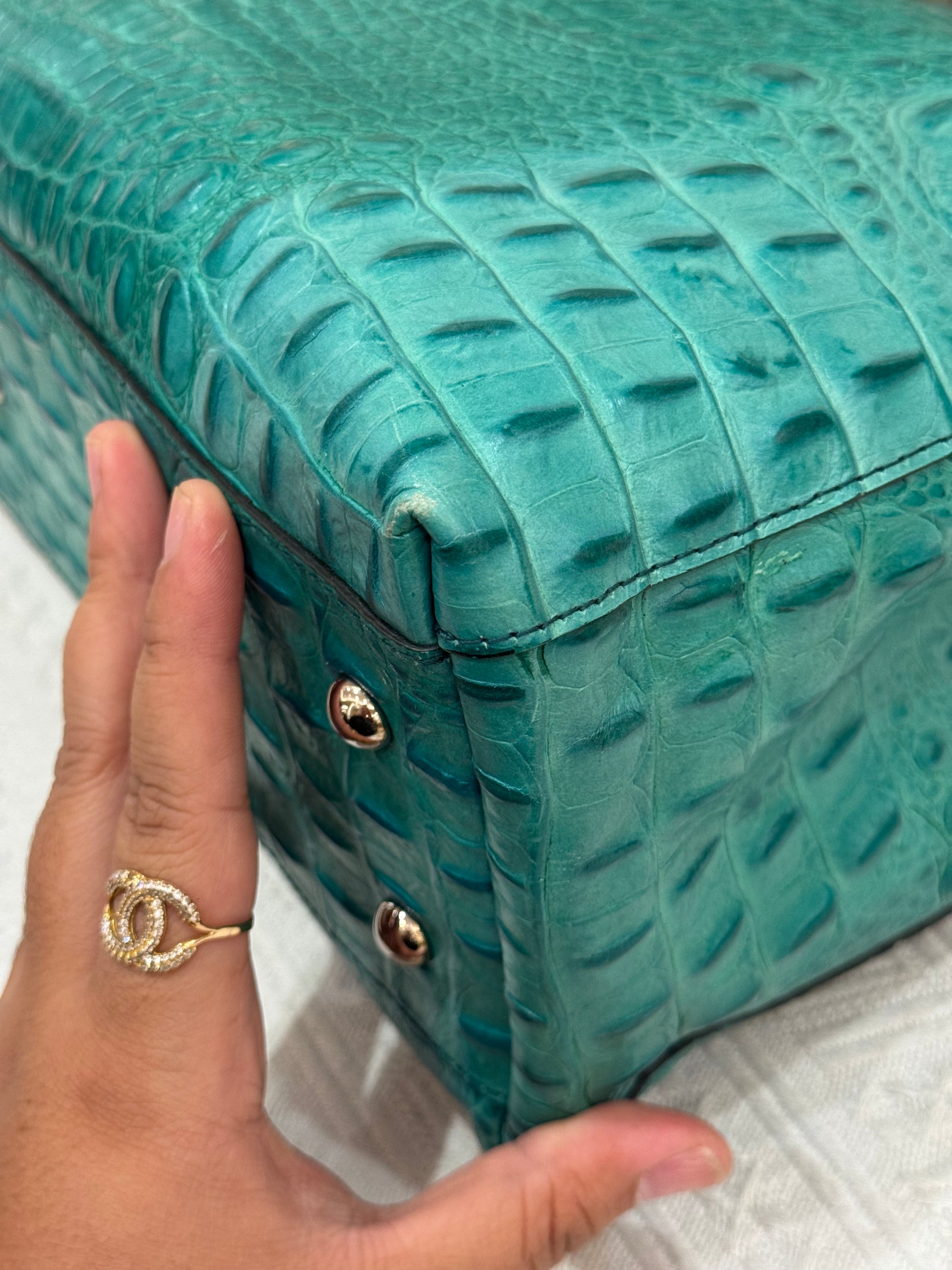 Furla Piper Croco Embossed