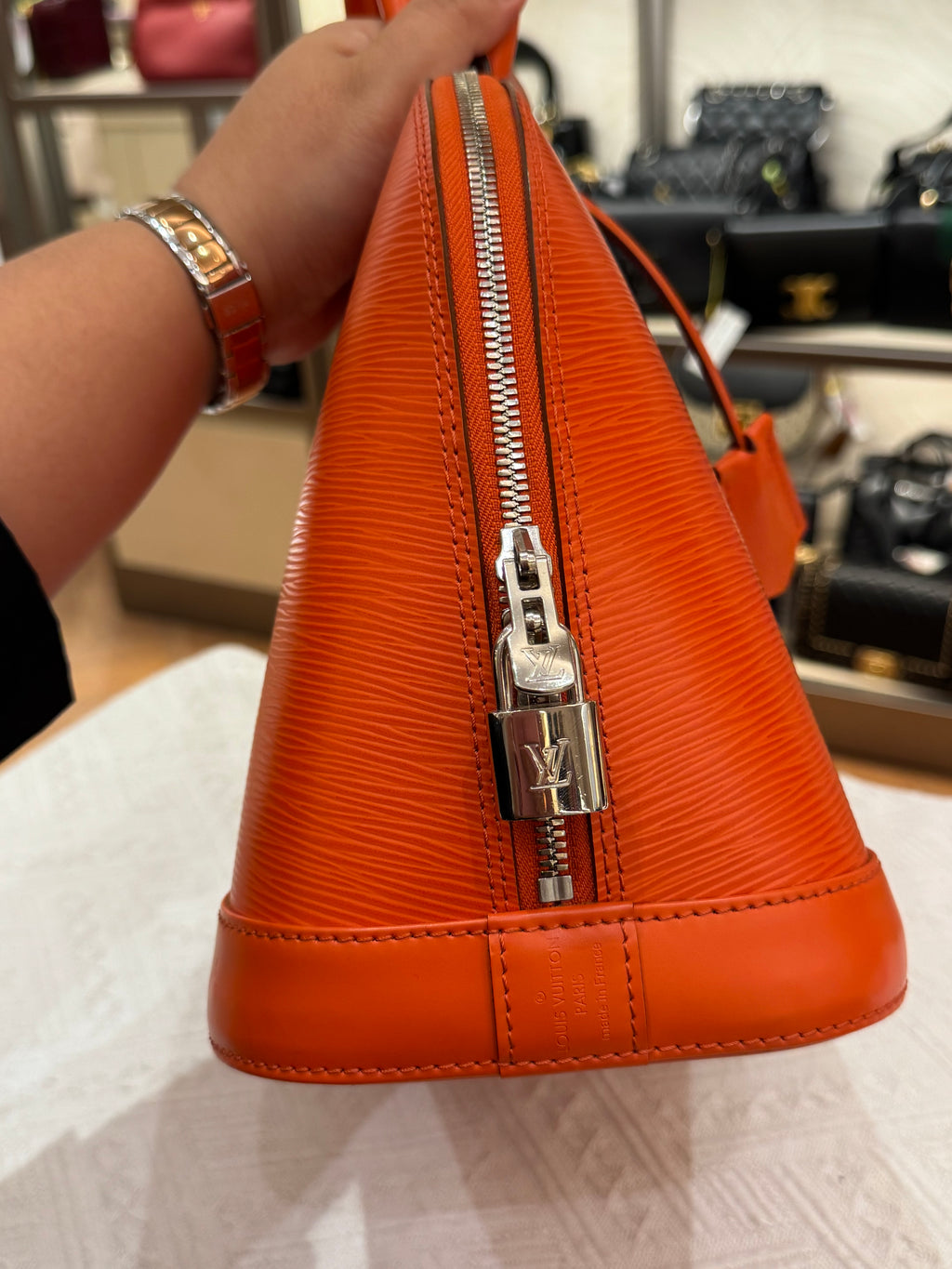 Louis Vuitton Alma Epi PM Piment