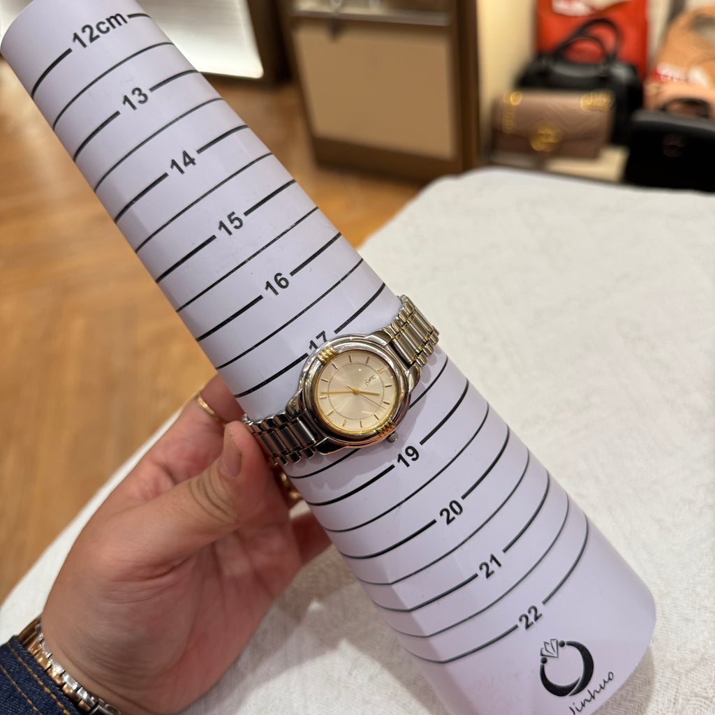 Saint Laurent Watch Round Silver