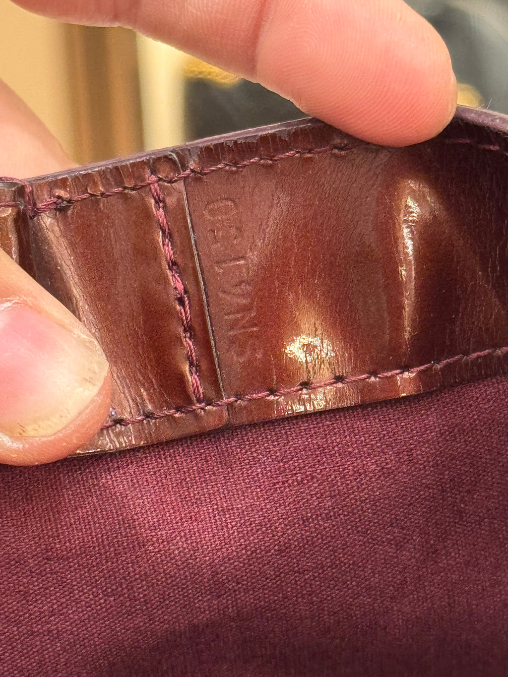Louis Vuitton Wilshire Vernis Monogram Rouge
