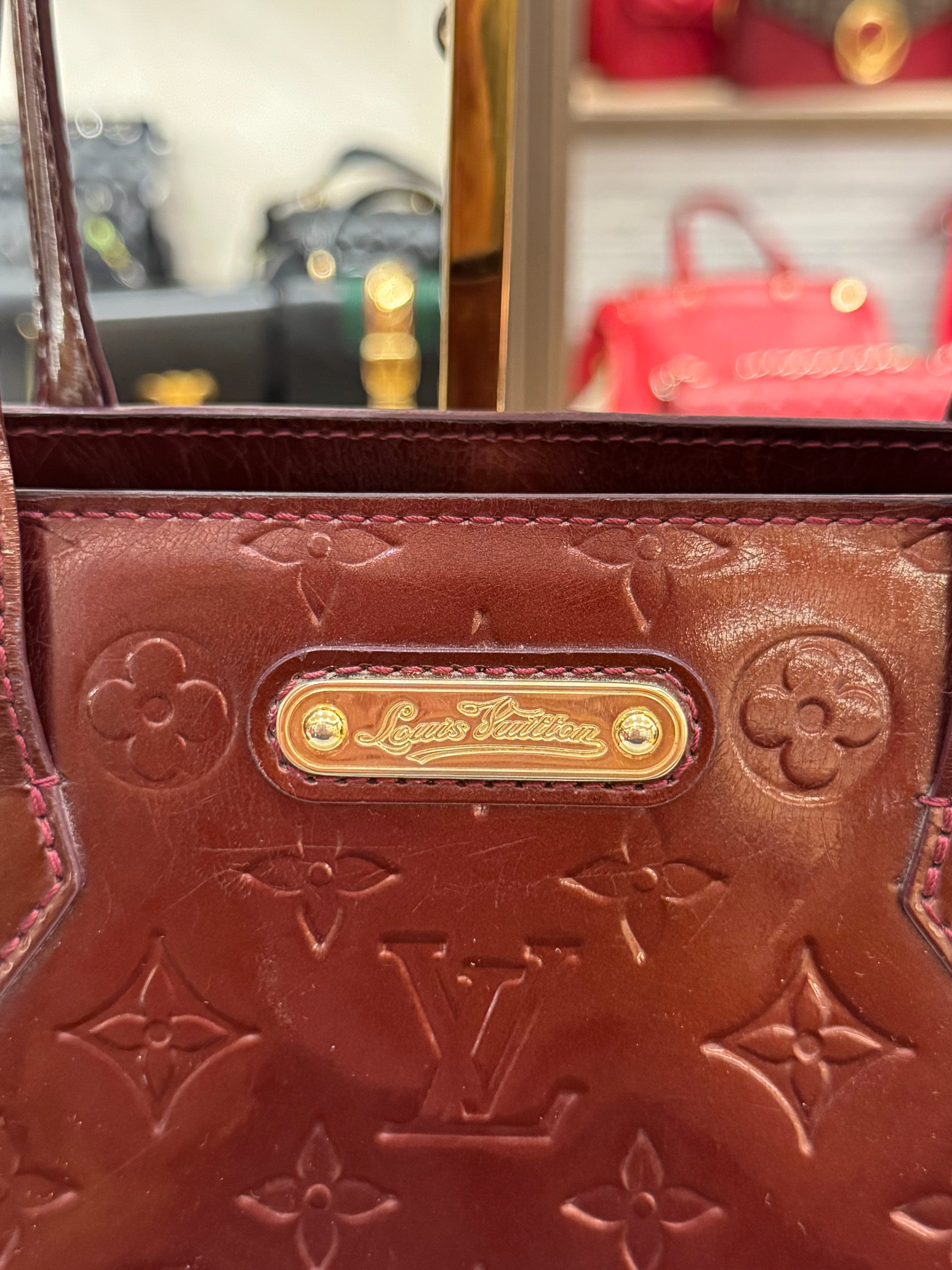 Louis Vuitton Wilshire Vernis Monogram Rouge
