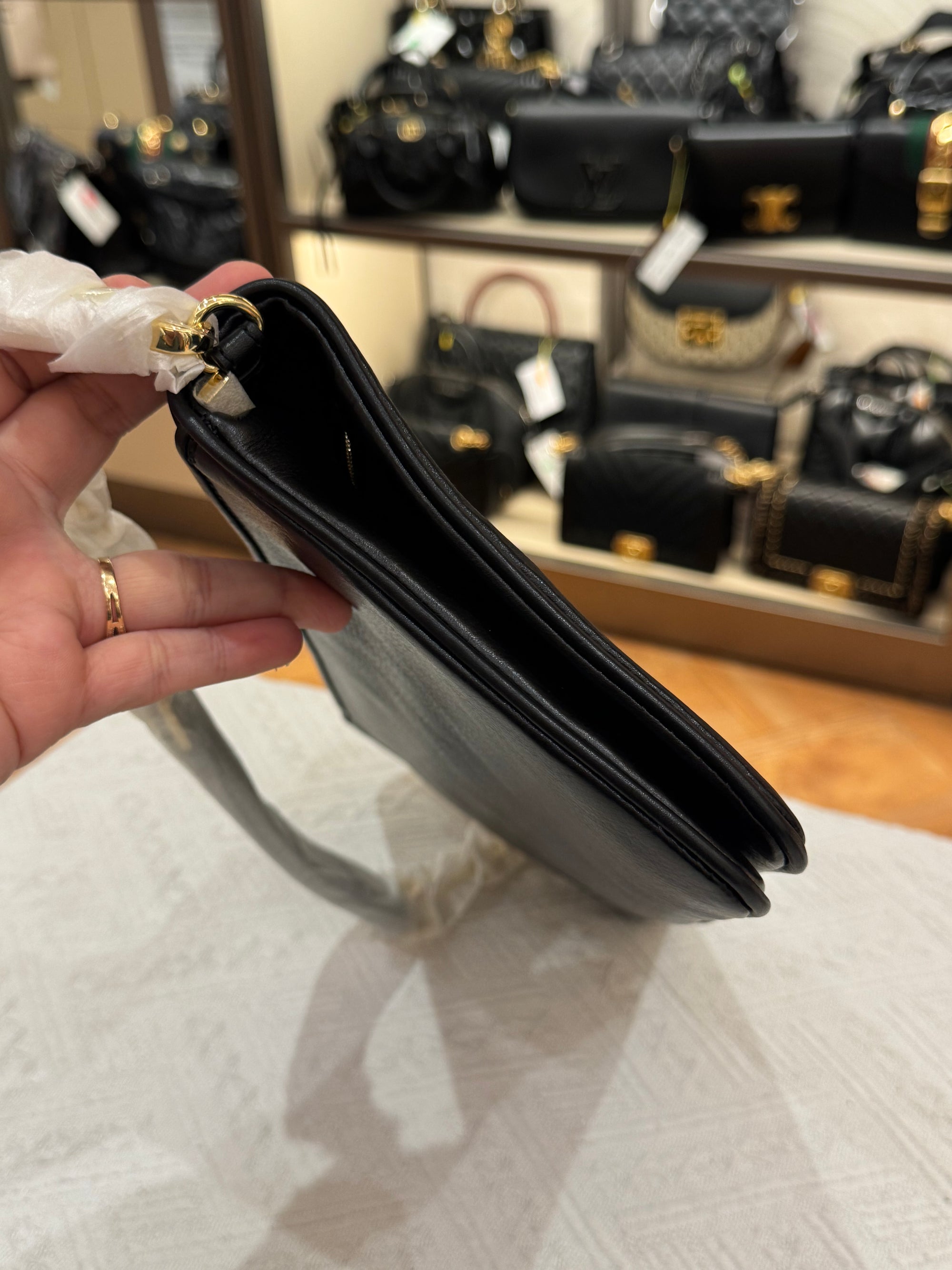 Tory Burch Bombe Reva Clutch / Shoulder Black