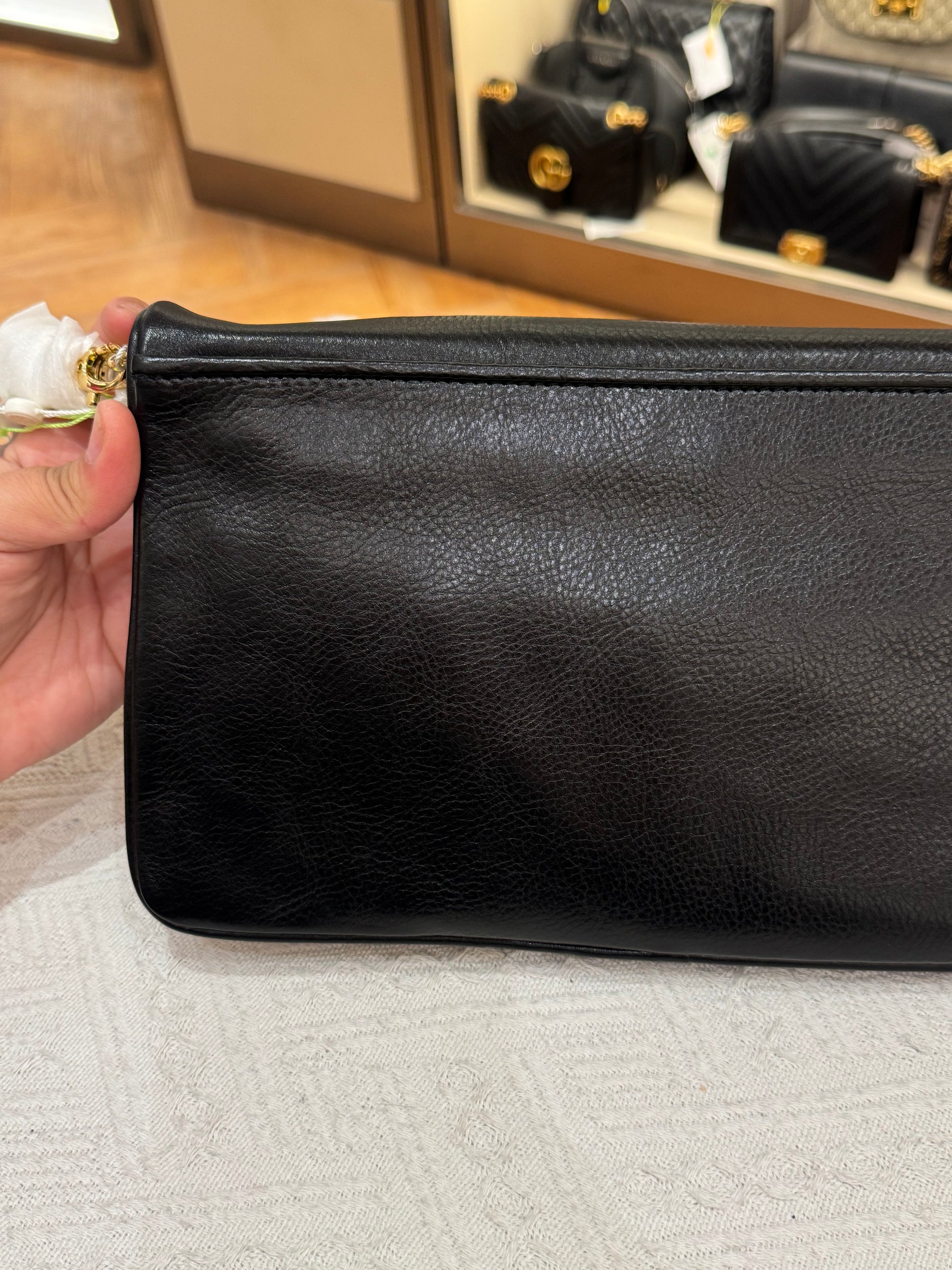 Tory Burch Bombe Reva Clutch / Shoulder Black