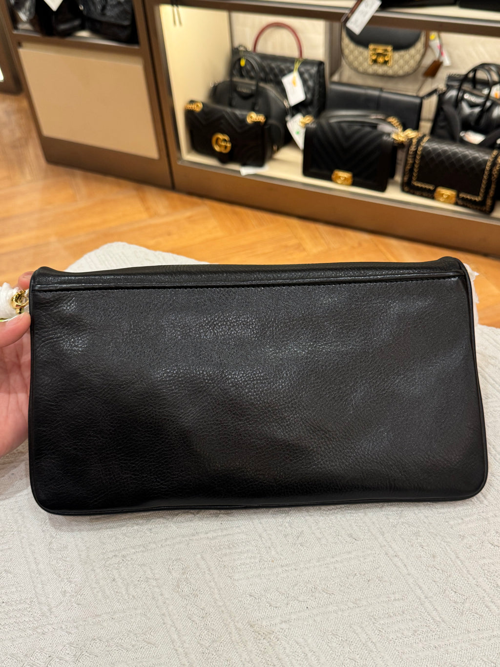 Tory Burch Bombe Reva Clutch / Shoulder Black