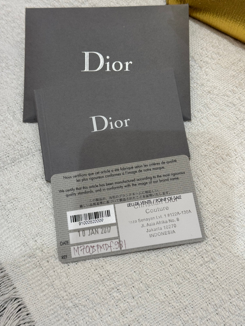 Diorever Top Handle Gold