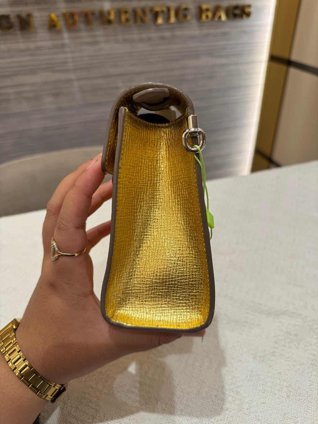 Diorever Top Handle Gold