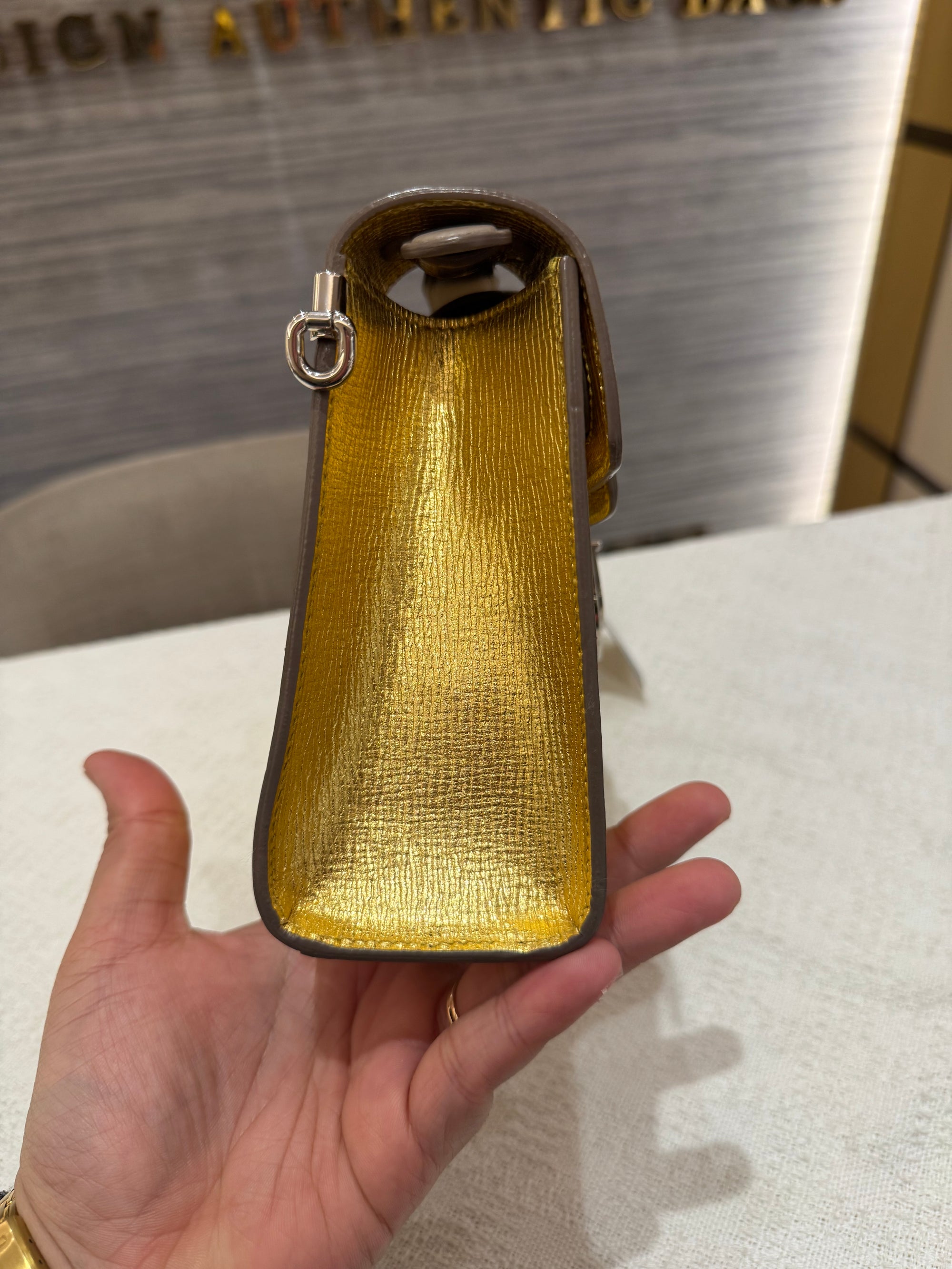 Diorever Top Handle Gold