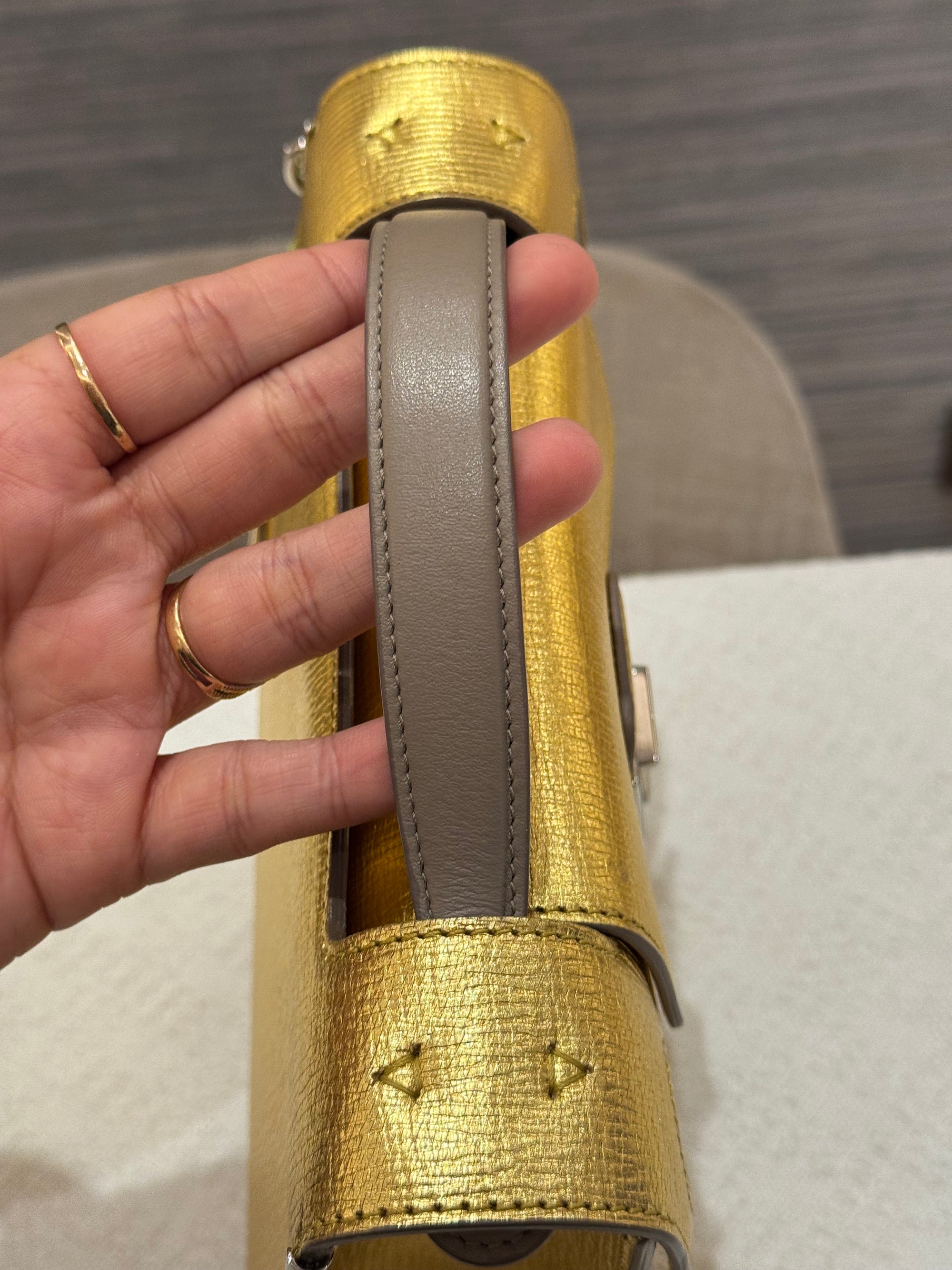 Diorever Top Handle Gold