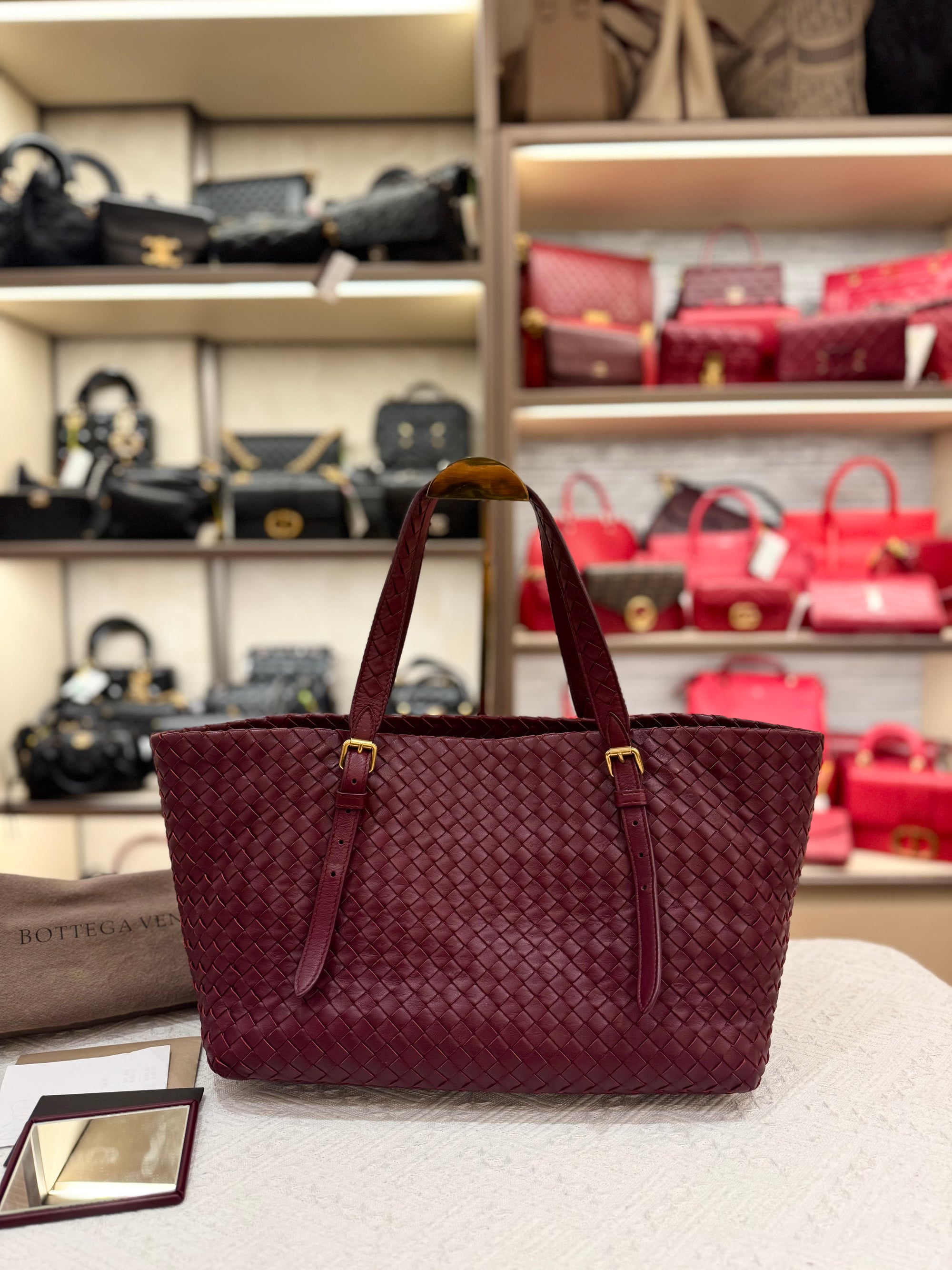 Bottega Veneta Cesta Small Tote Barolo