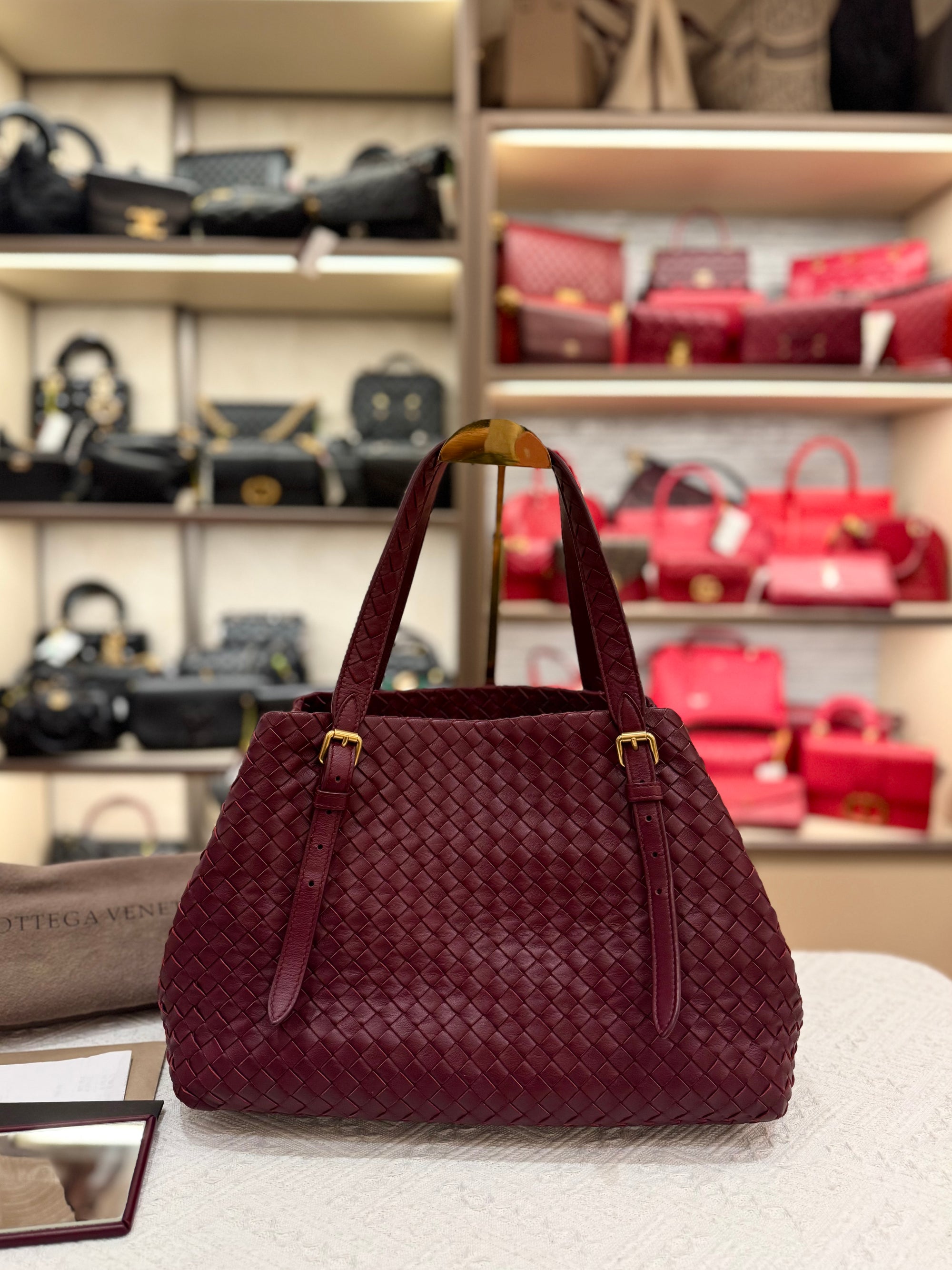 Bottega Veneta Cesta Small Tote Barolo