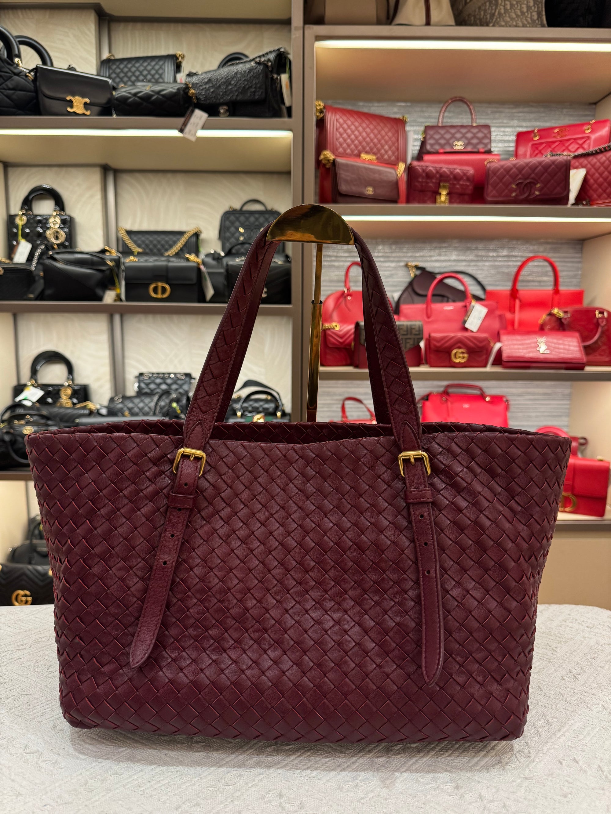 Bottega Veneta Cesta Small Tote Barolo