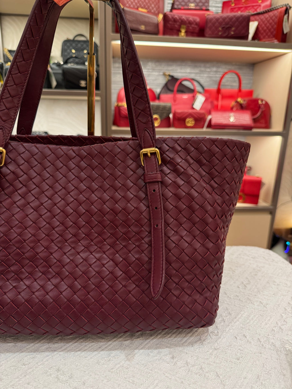 Bottega Veneta Cesta Small Tote Barolo