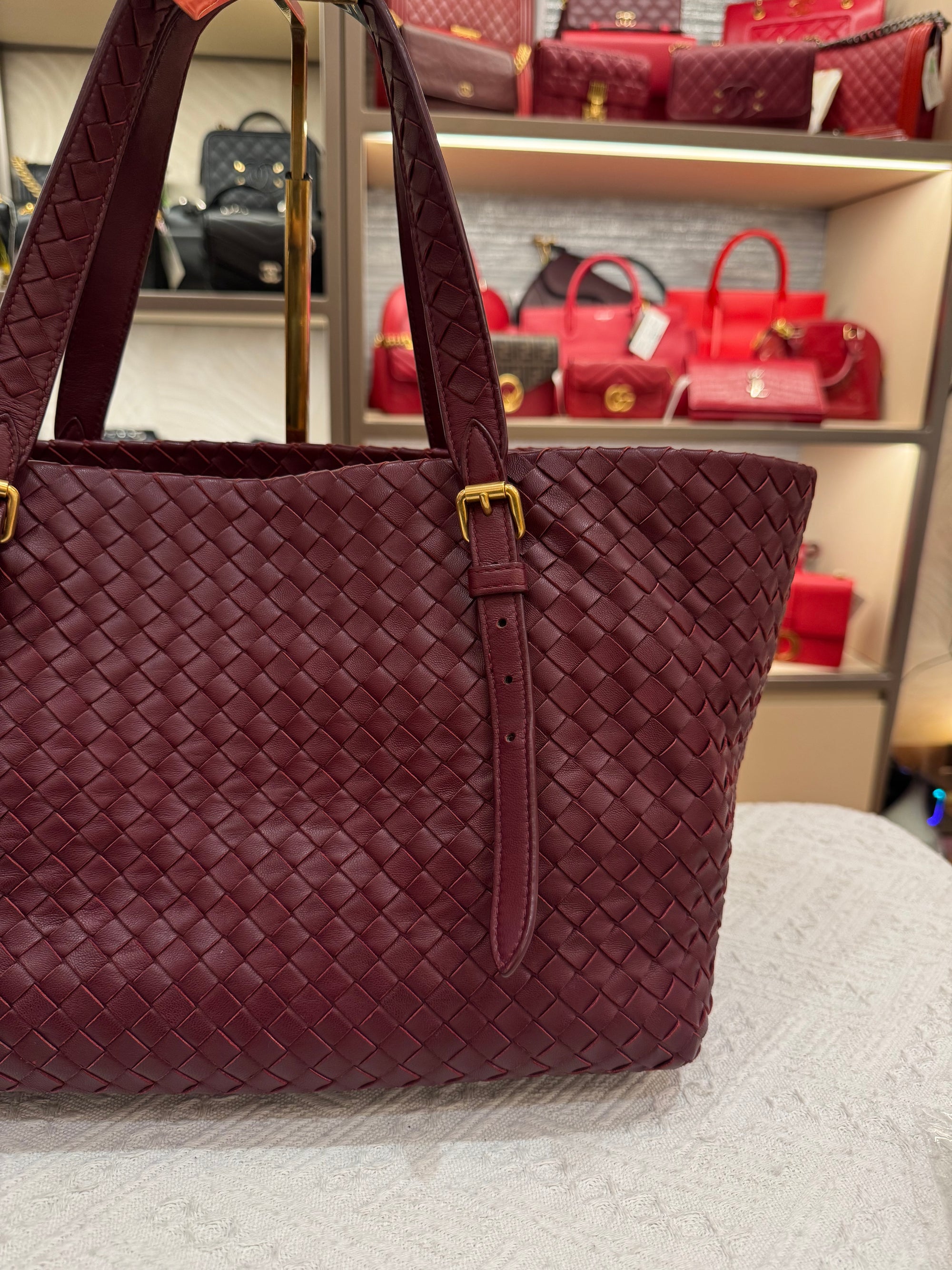 Bottega Veneta Cesta Small Tote Barolo