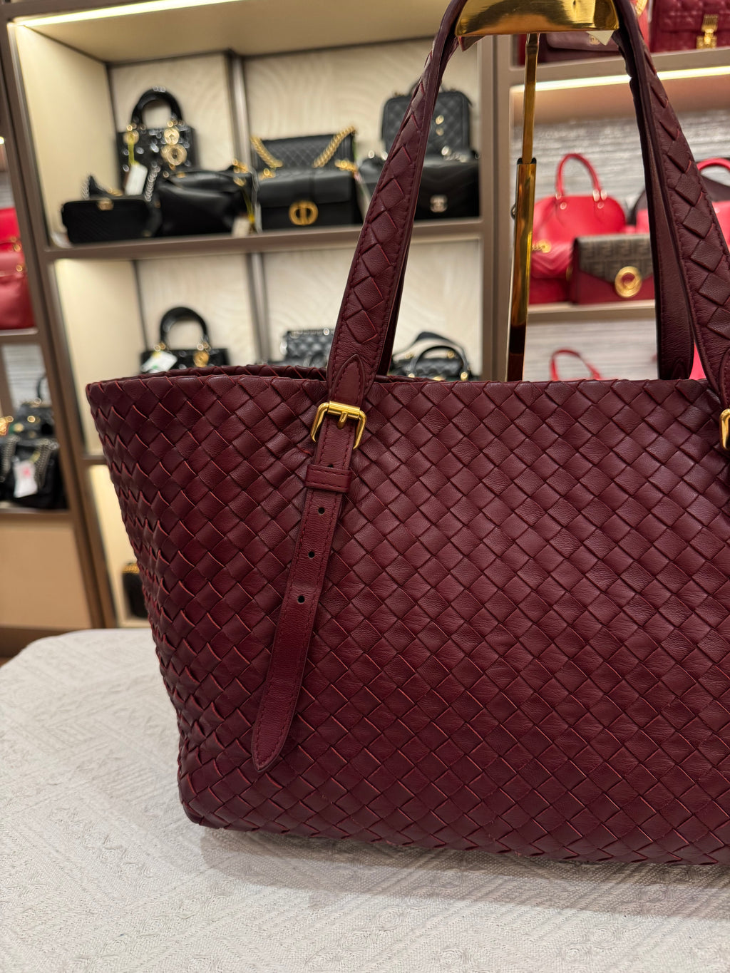 Bottega Veneta Cesta Small Tote Barolo