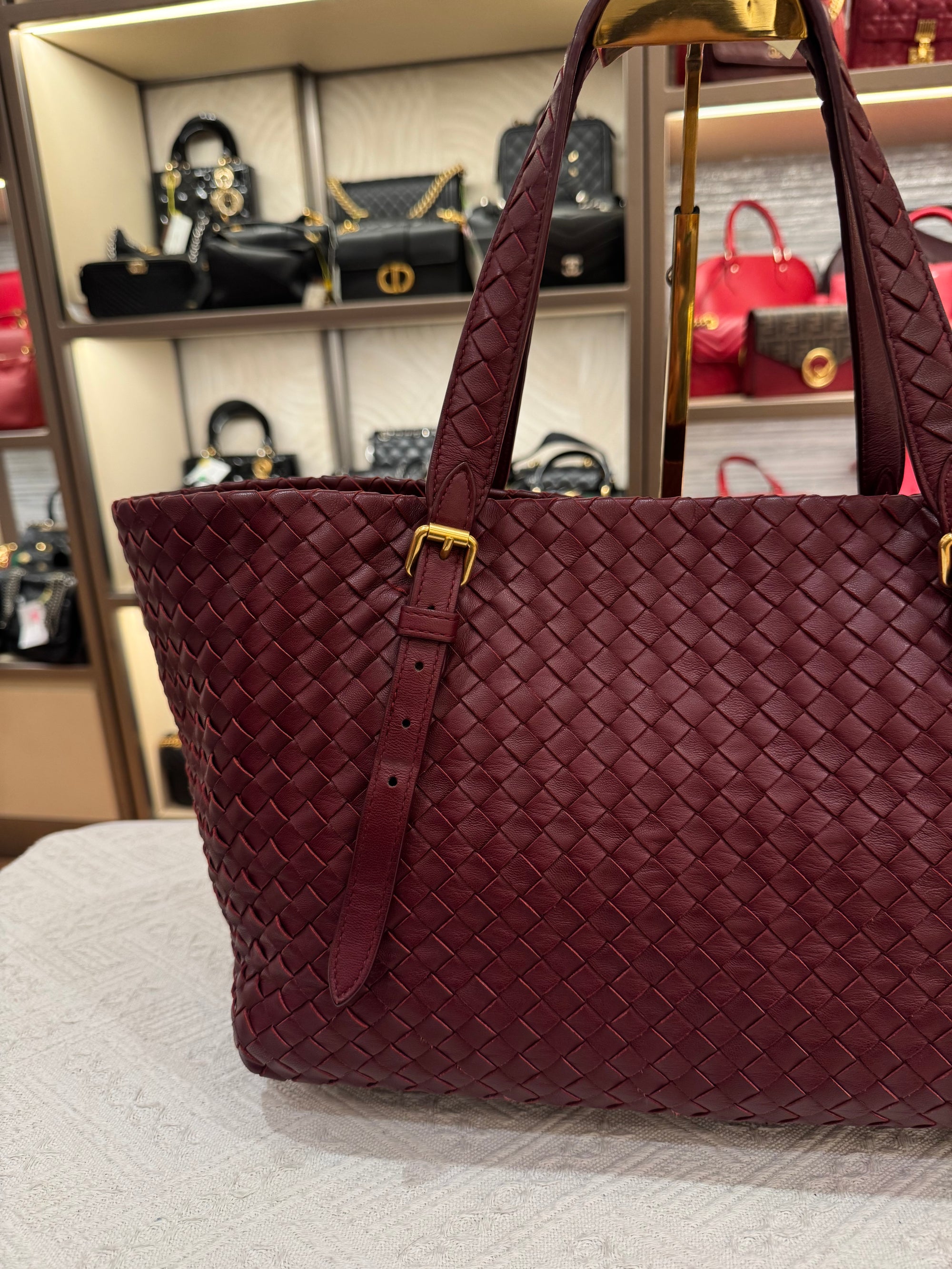 Bottega Veneta Cesta Small Tote Barolo