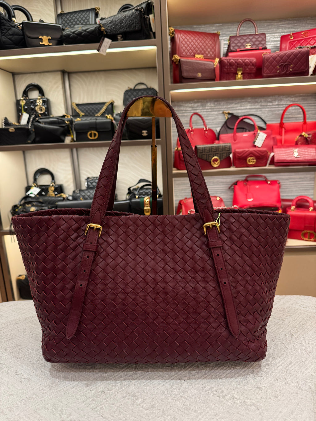 Bottega Veneta Cesta Small Tote Barolo