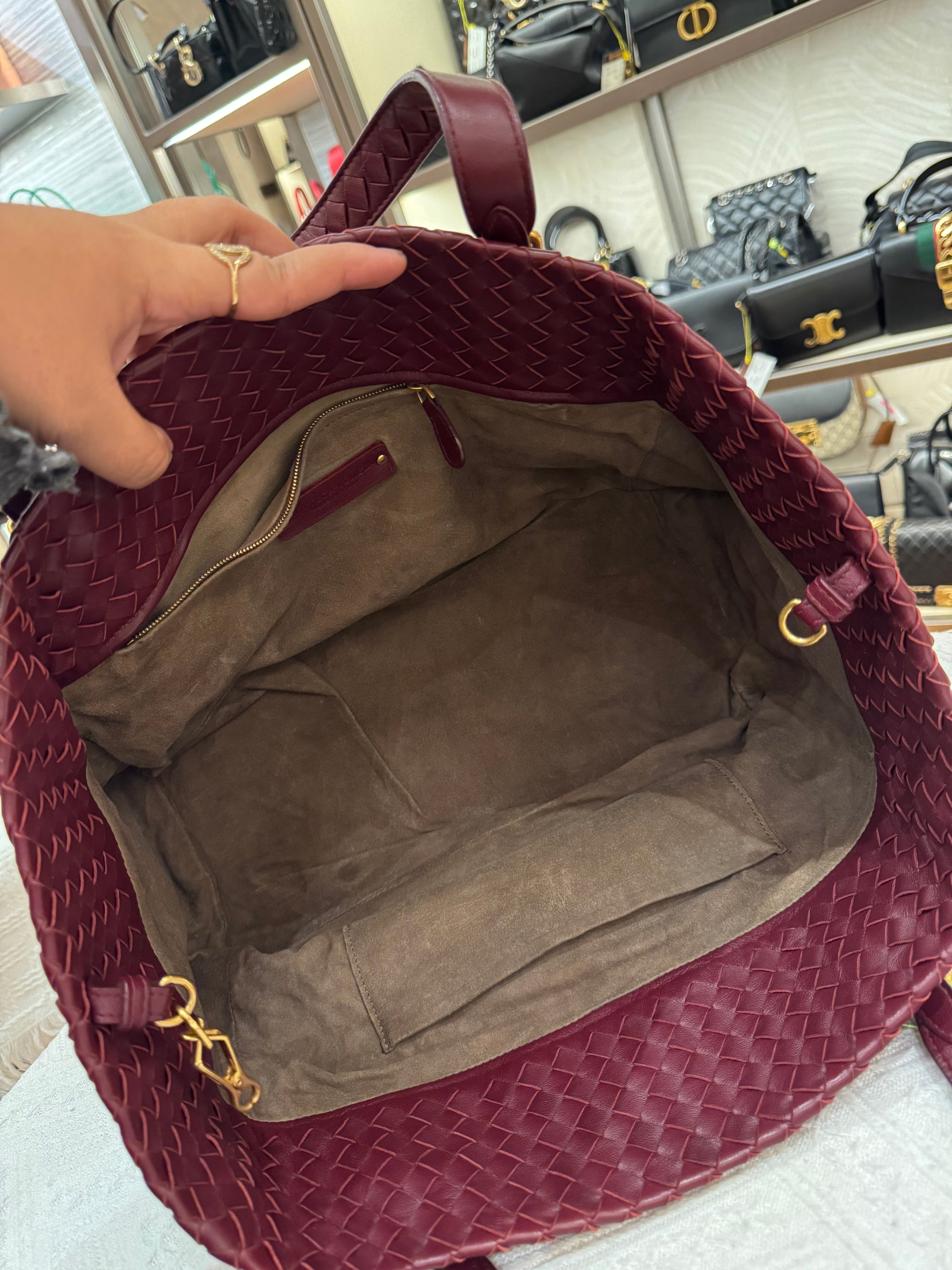 Bottega Veneta Cesta Small Tote Barolo