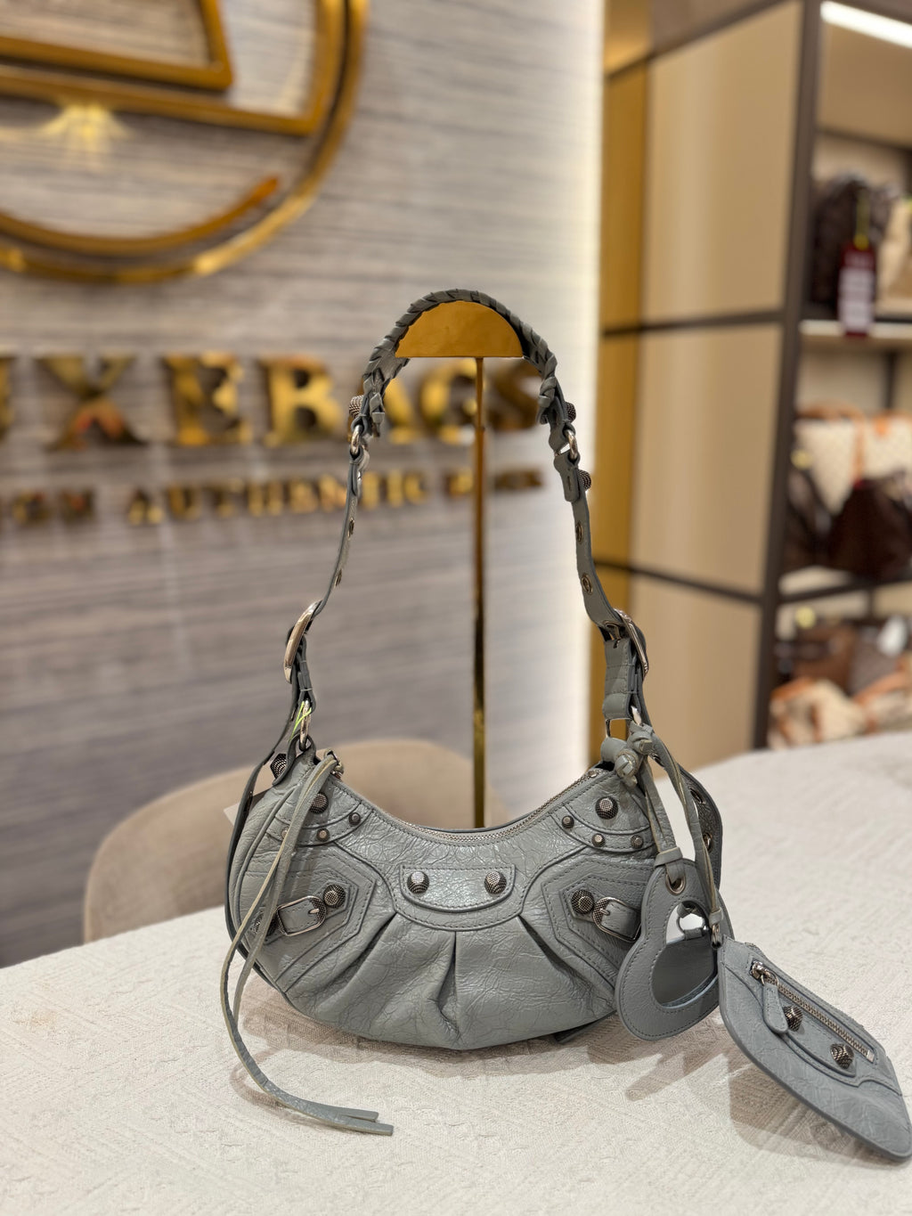 Balenciaga Le Cagole XS Light Ash Blue