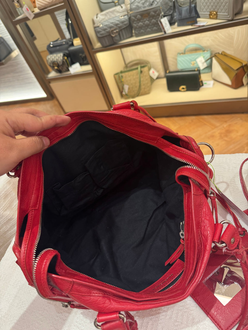 Balenciaga Reguler Red Logo Strap