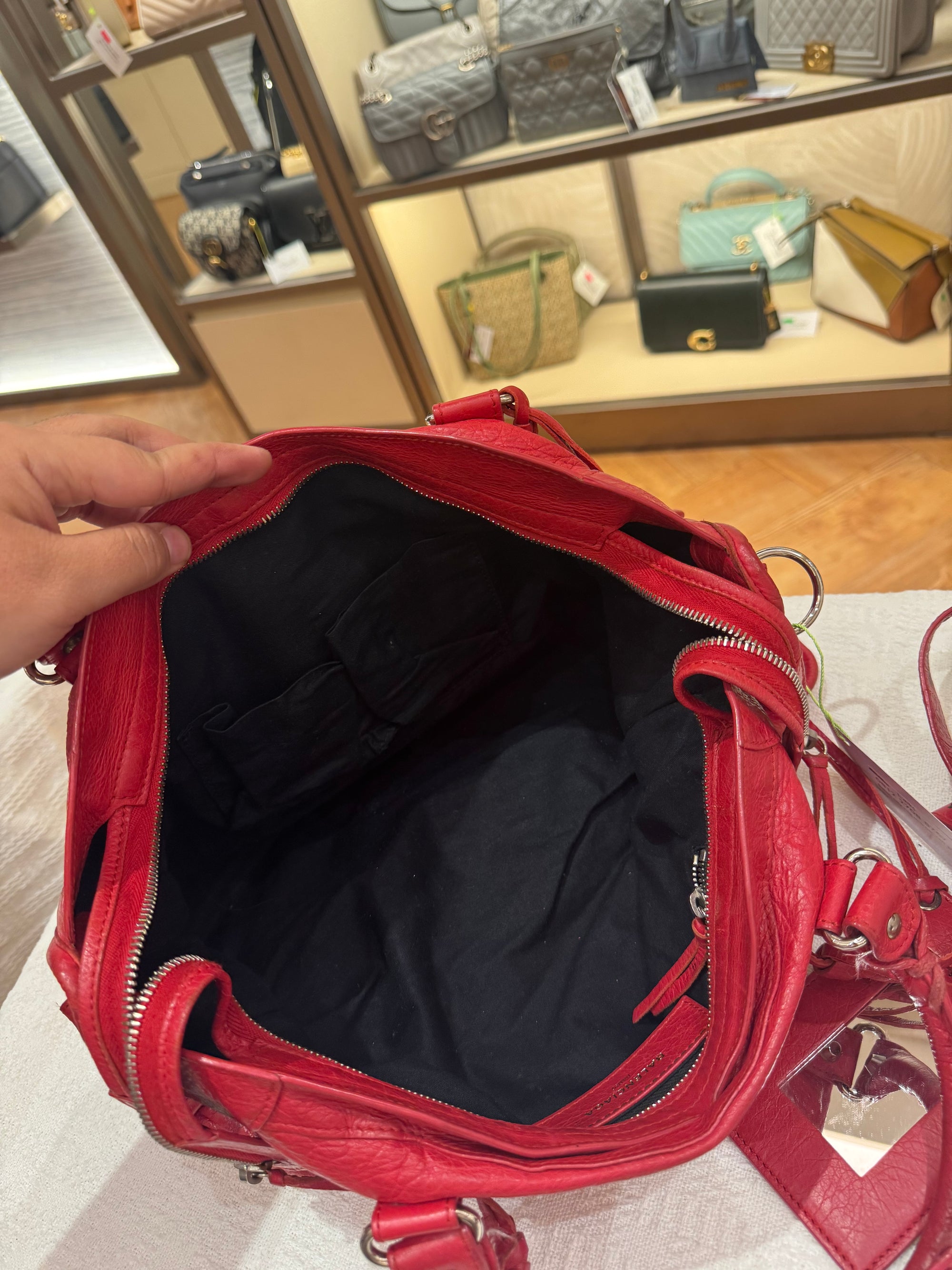 Balenciaga Reguler Red Logo Strap