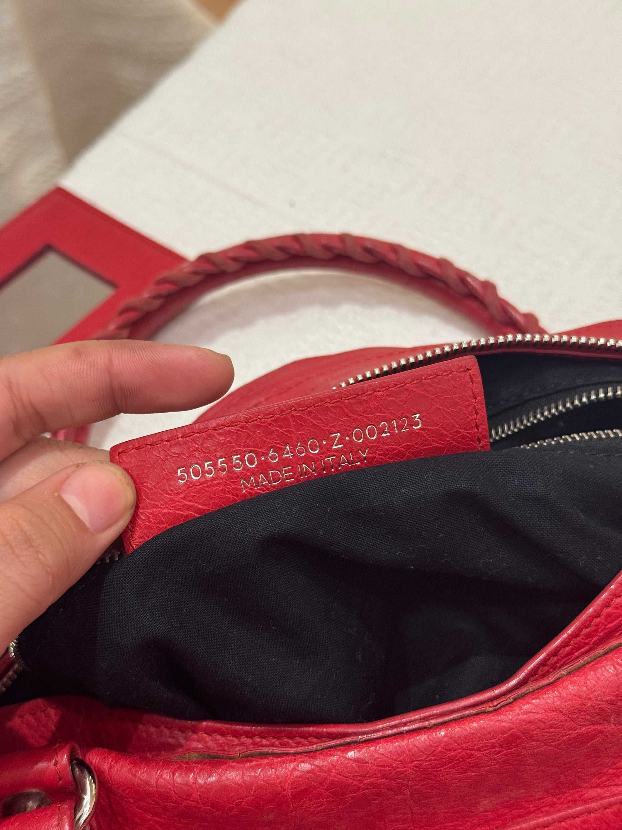 Balenciaga Reguler Red Logo Strap