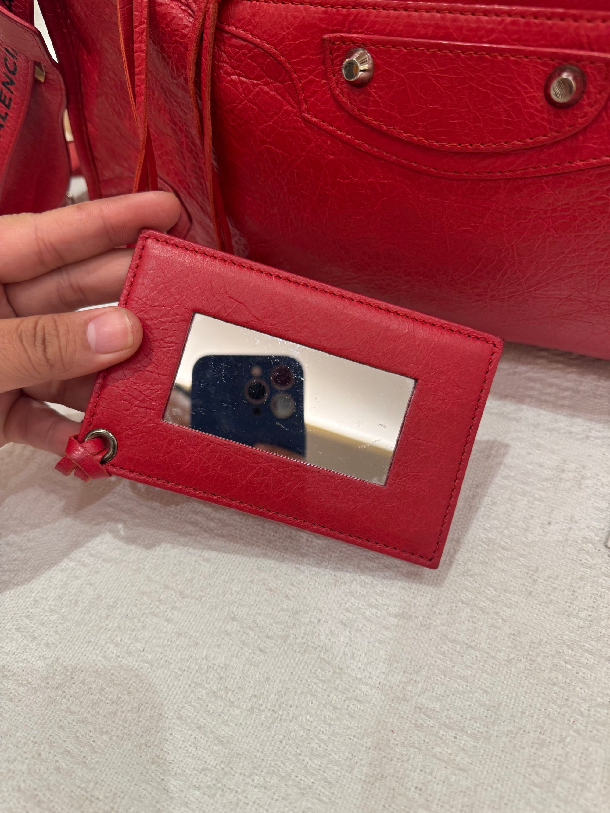 Balenciaga Reguler Red Logo Strap