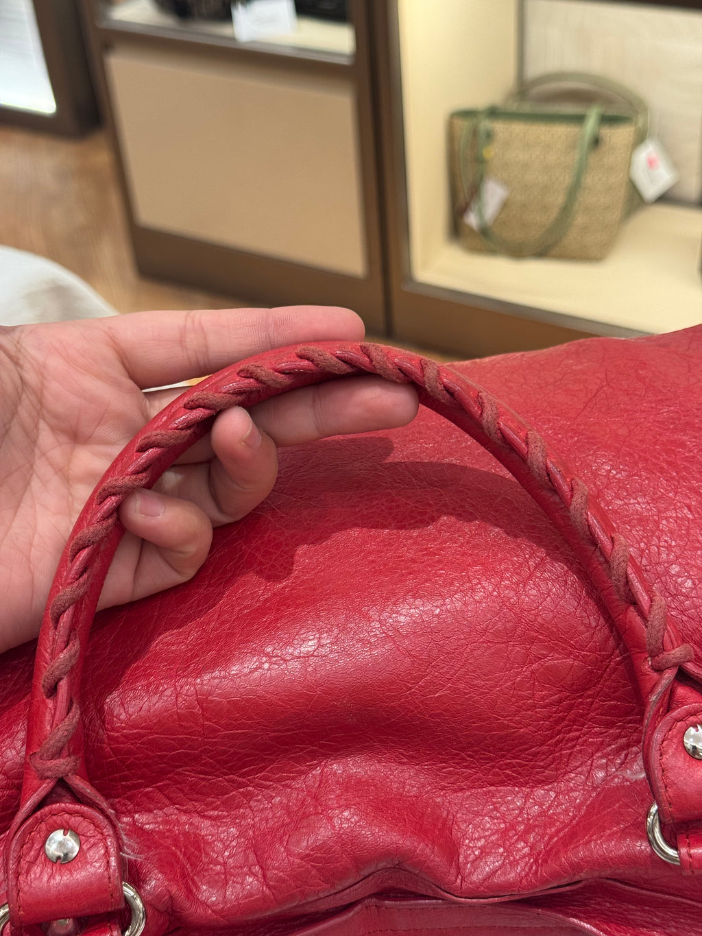 Balenciaga Reguler Red Logo Strap