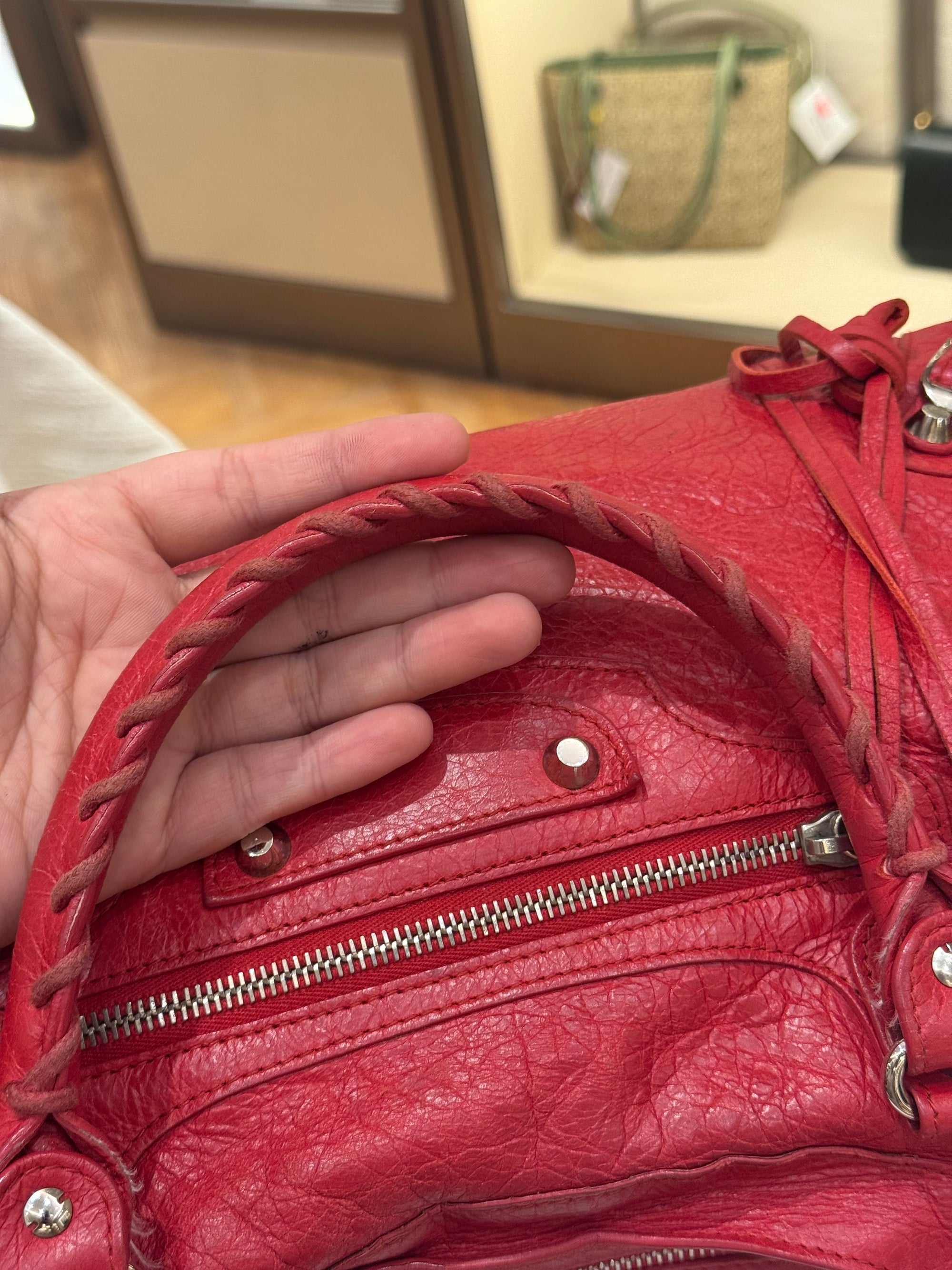 Balenciaga Reguler Red Logo Strap