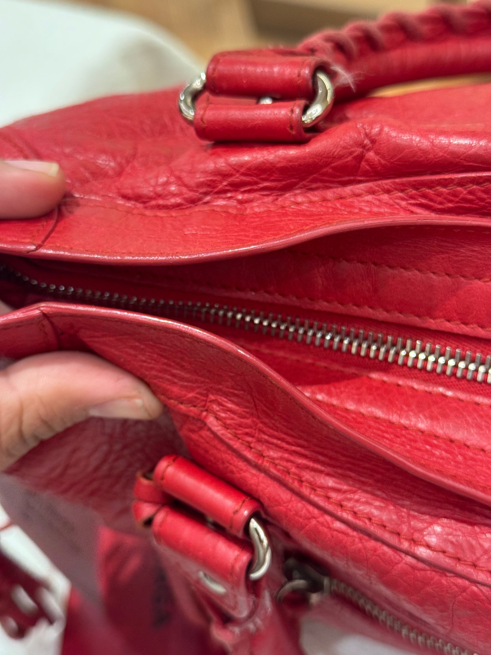 Balenciaga Reguler Red Logo Strap