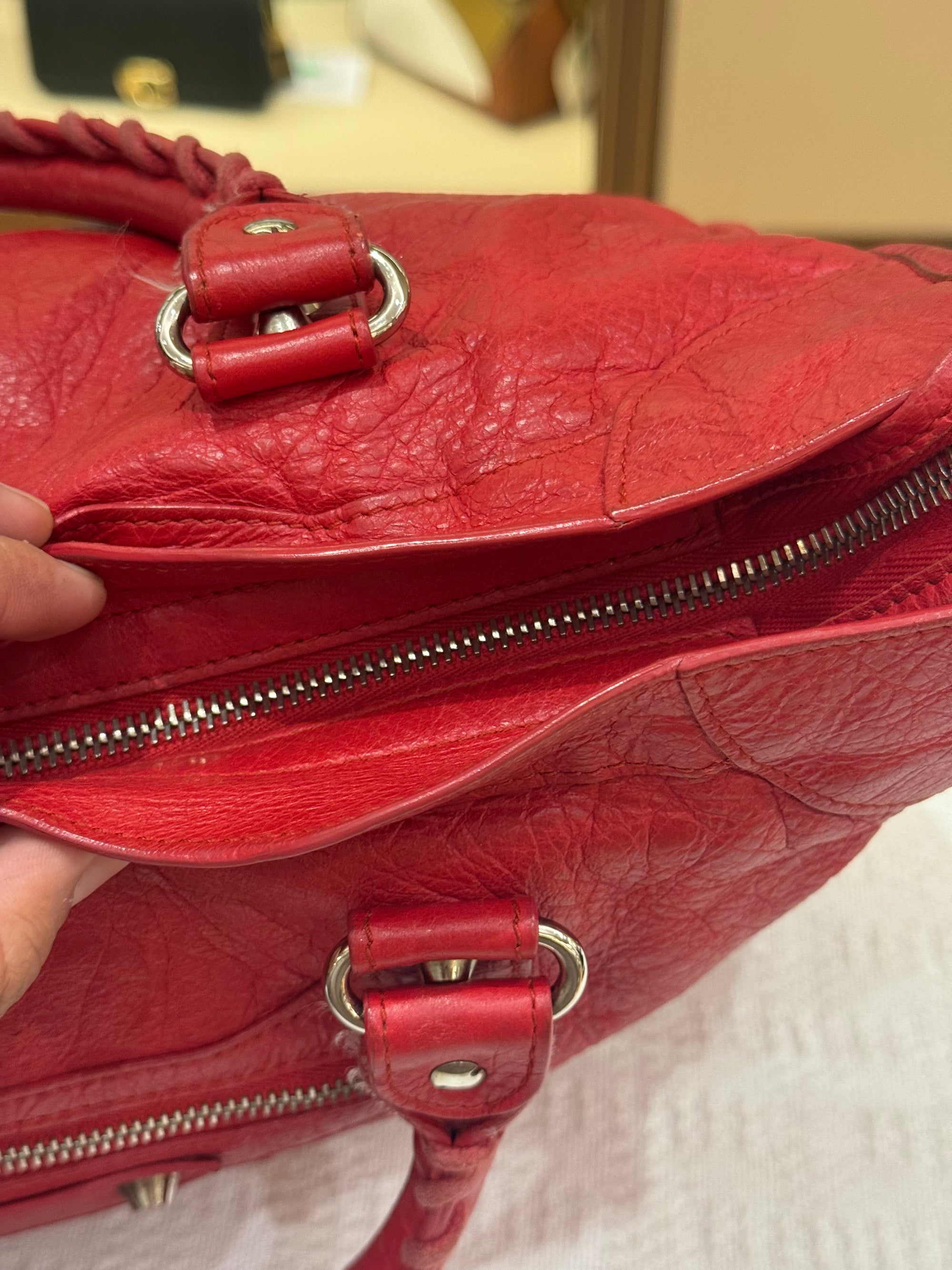 Balenciaga Reguler Red Logo Strap