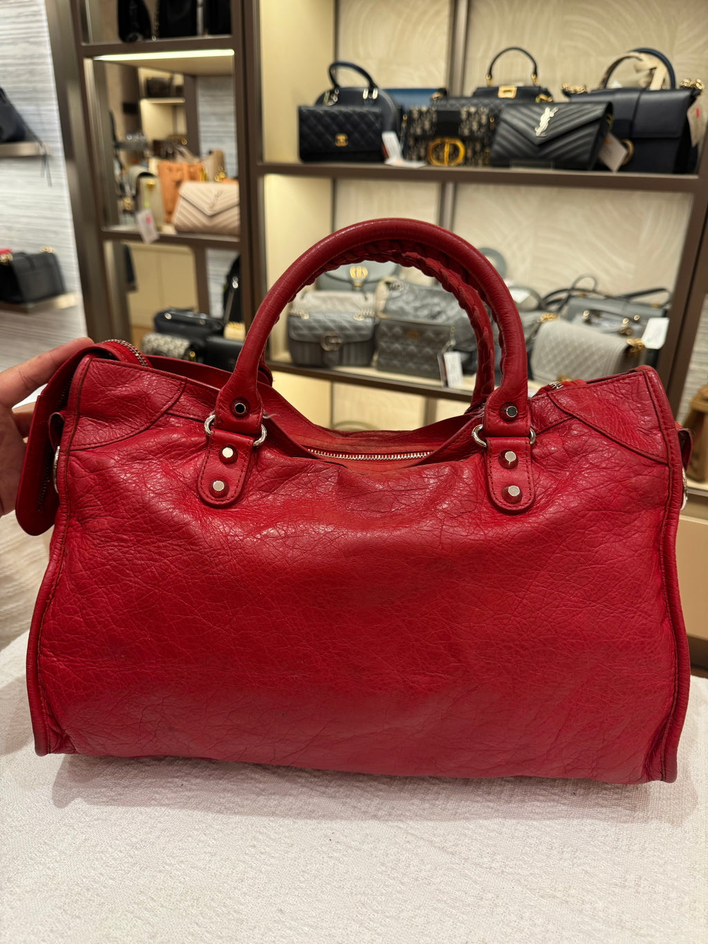 Balenciaga Reguler Red Logo Strap
